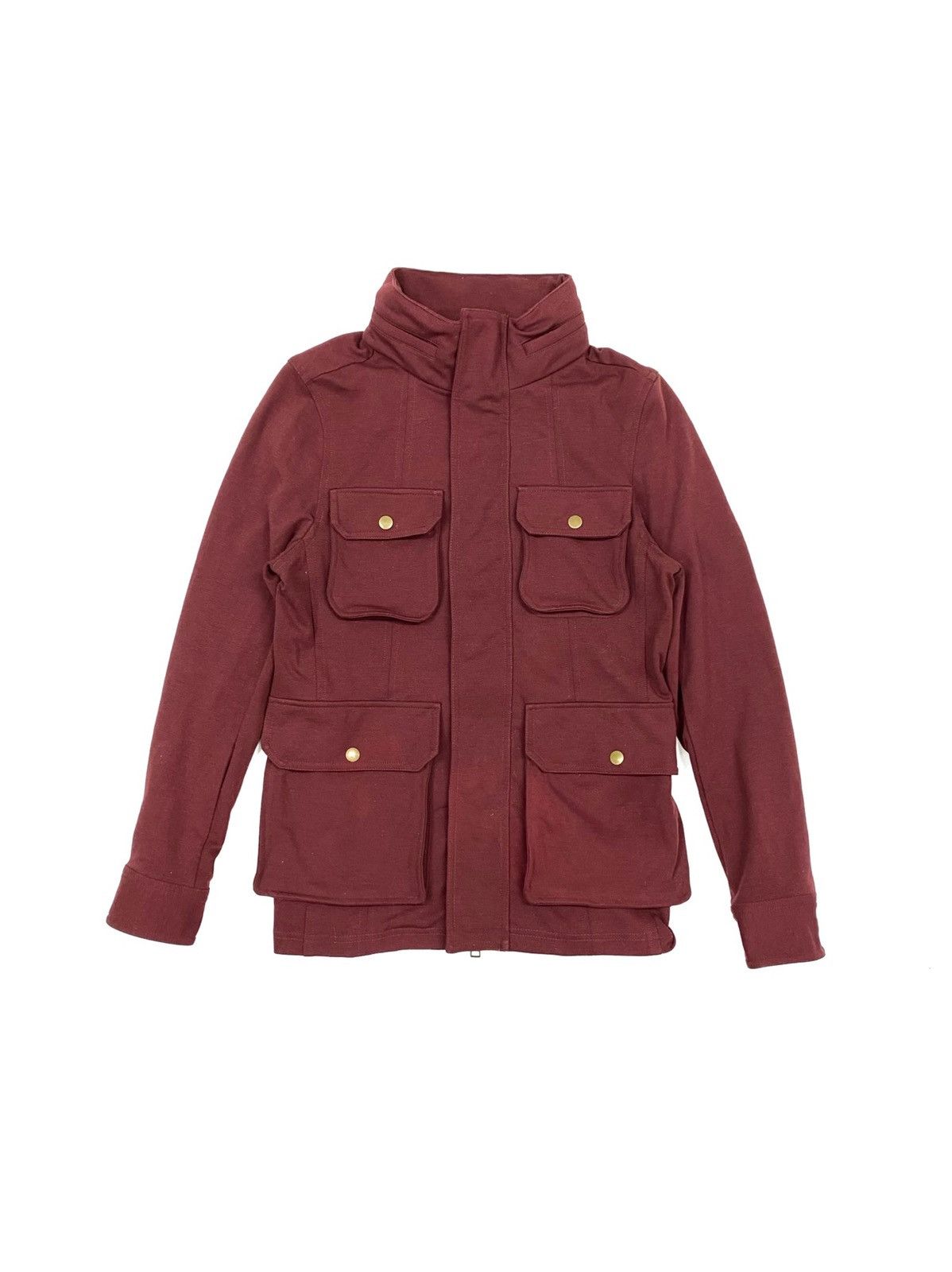 image of Morgan Homme Multi Pocket Jacket in Maroon, Men's (Size Small)