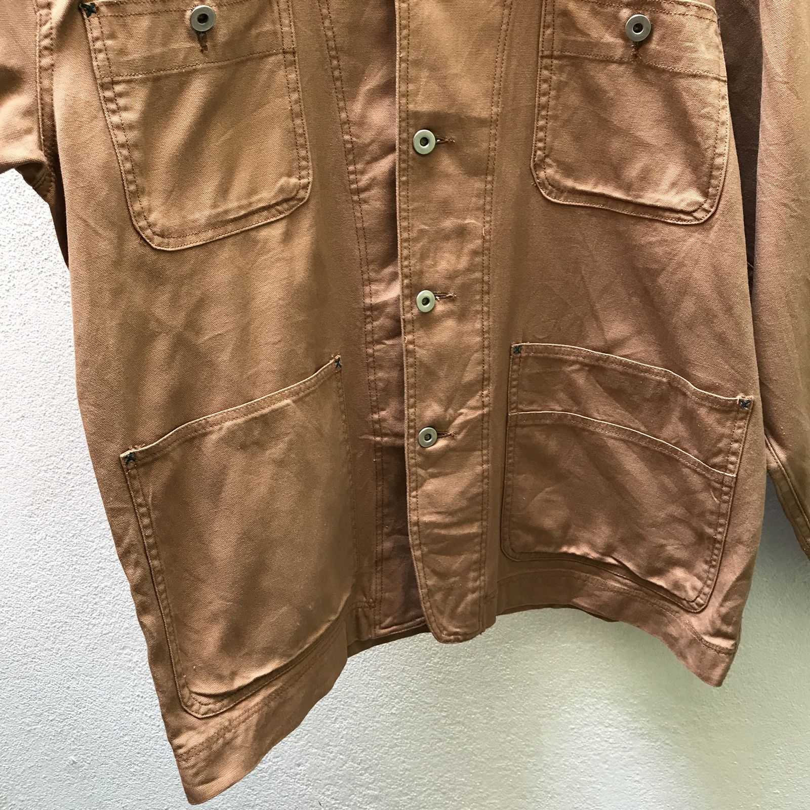 Japanese Brand Dio Authentic Japanese Workers Duck Canvas Chore Jacket Size US L / EU 52-54 / 3 - 6 Thumbnail