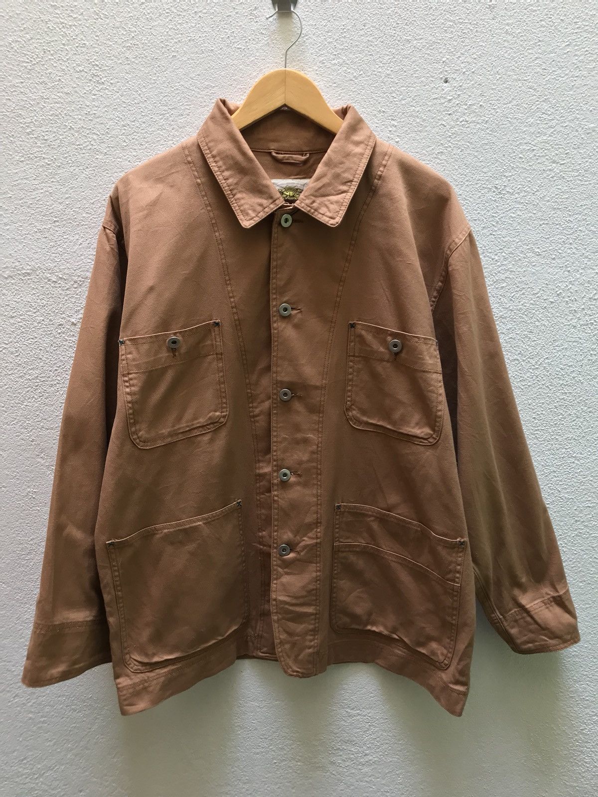 Japanese Brand Dio Authentic Japanese Workers Duck Canvas Chore Jacket Size US L / EU 52-54 / 3 - 1 Thumbnail