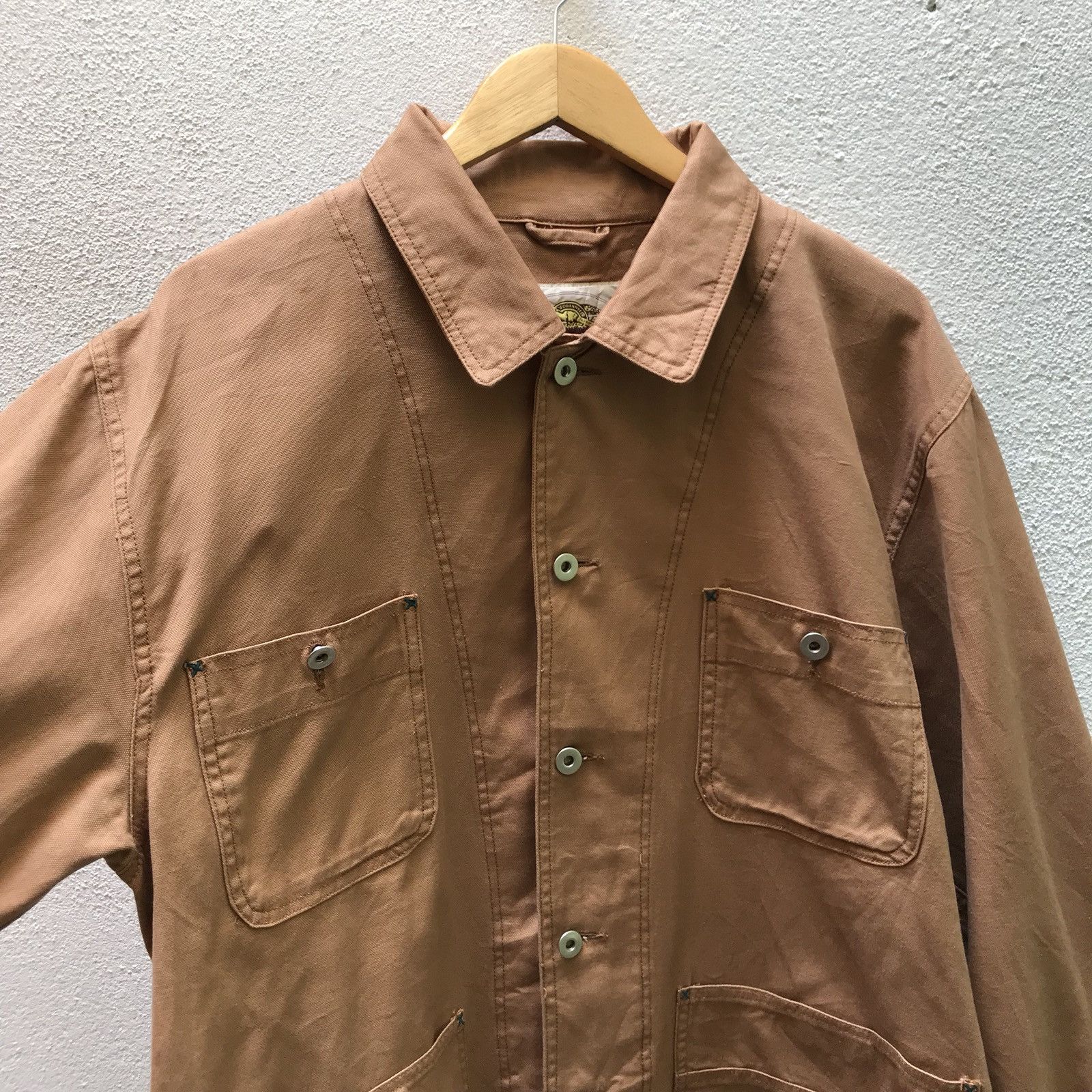 Japanese Brand Dio Authentic Japanese Workers Duck Canvas Chore Jacket Size US L / EU 52-54 / 3 - 5 Thumbnail
