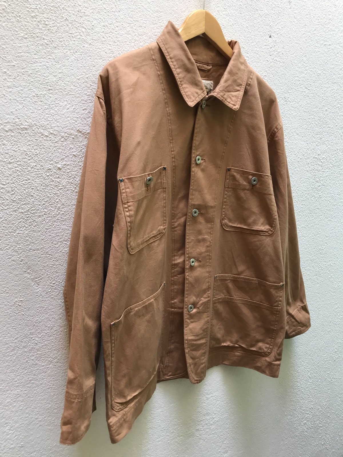 Japanese Brand Dio Authentic Japanese Workers Duck Canvas Chore Jacket Size US L / EU 52-54 / 3 - 3 Thumbnail