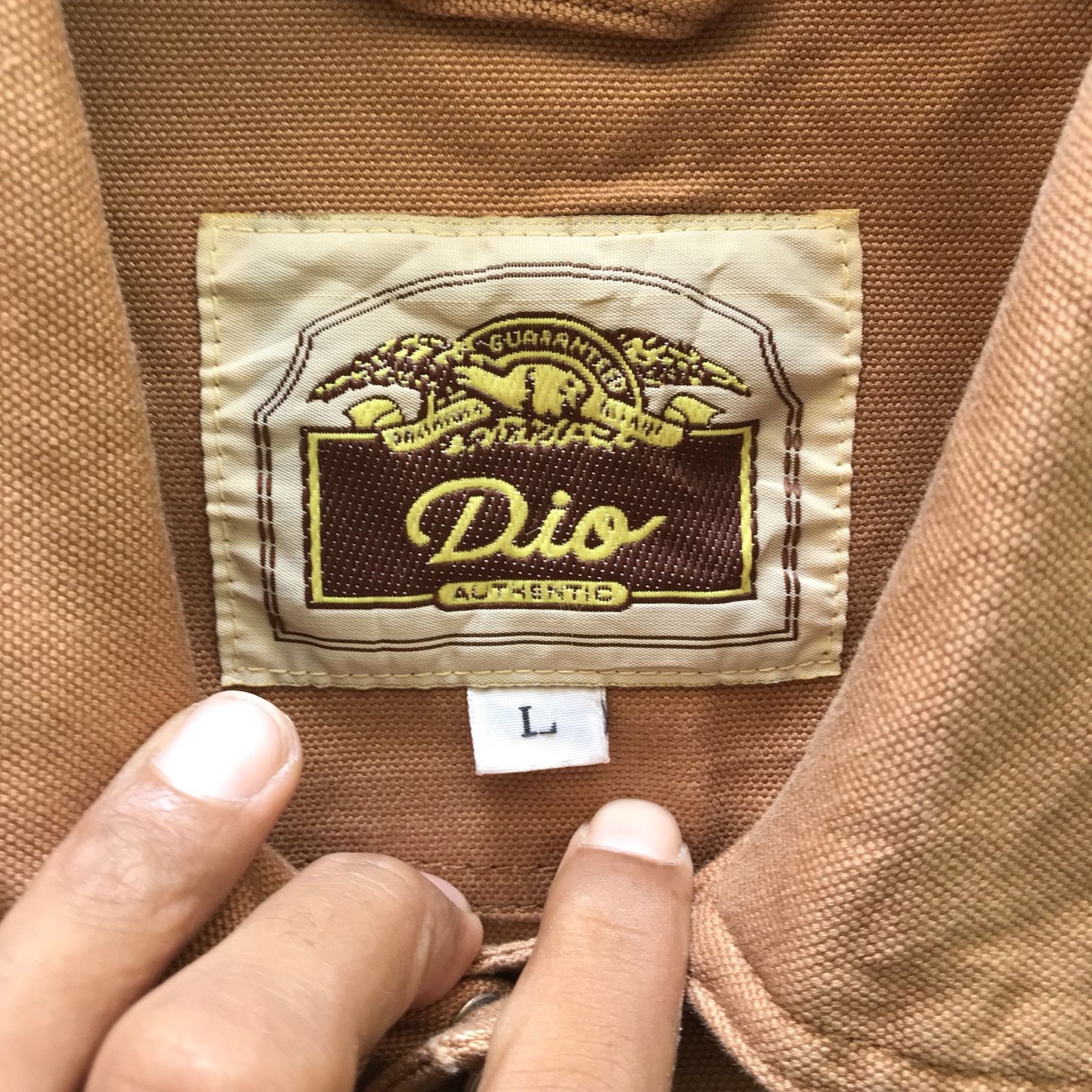 Japanese Brand Dio Authentic Japanese Workers Duck Canvas Chore Jacket Size US L / EU 52-54 / 3 - 10 Thumbnail