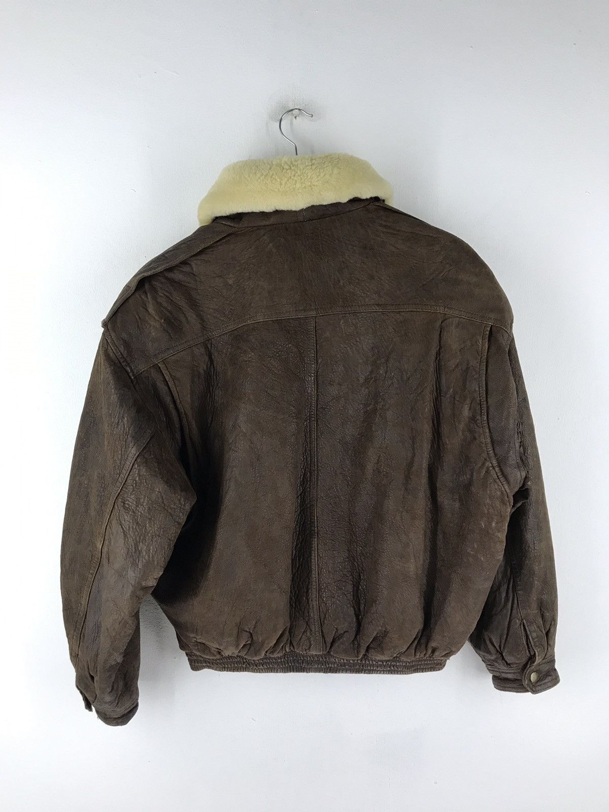 Other VTG TIME & TIDE FLIGHT JACKET SHEEP LEATHER SHERPA TRIM Size US L / EU 52-54 / 3 - 7 Thumbnail