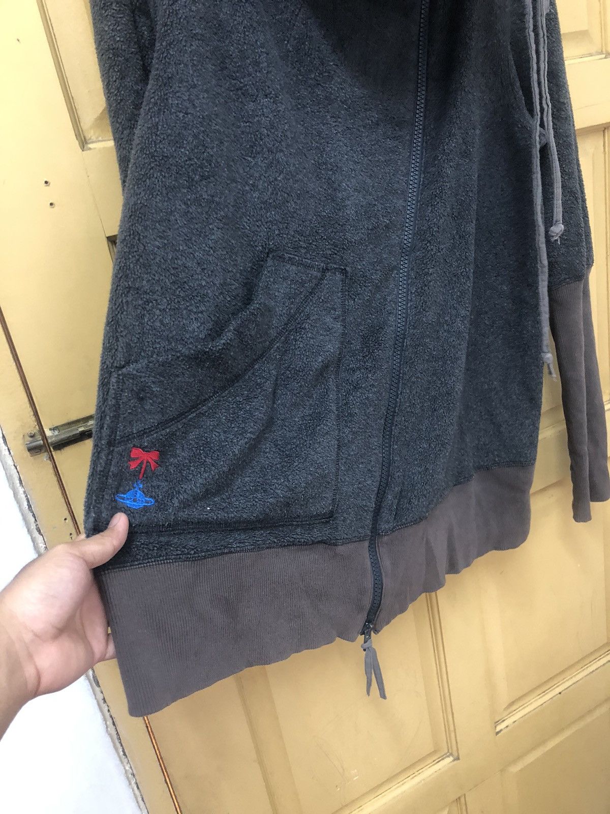 Vivienne Westwood Vintage Vivianne Westwood Red Label Distressed Fleece Jacket Size L / US 10 / IT 46 - 9 Thumbnail