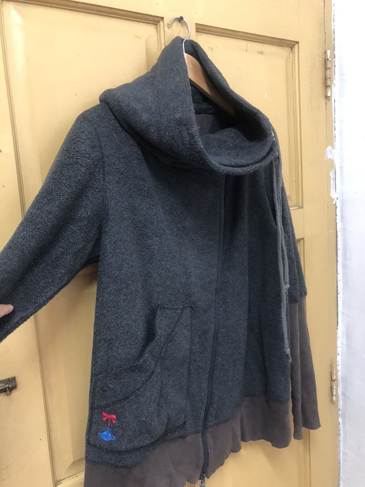 Vivienne Westwood Vintage Vivianne Westwood Red Label Distressed Fleece Jacket Size L / US 10 / IT 46 - 8 Thumbnail