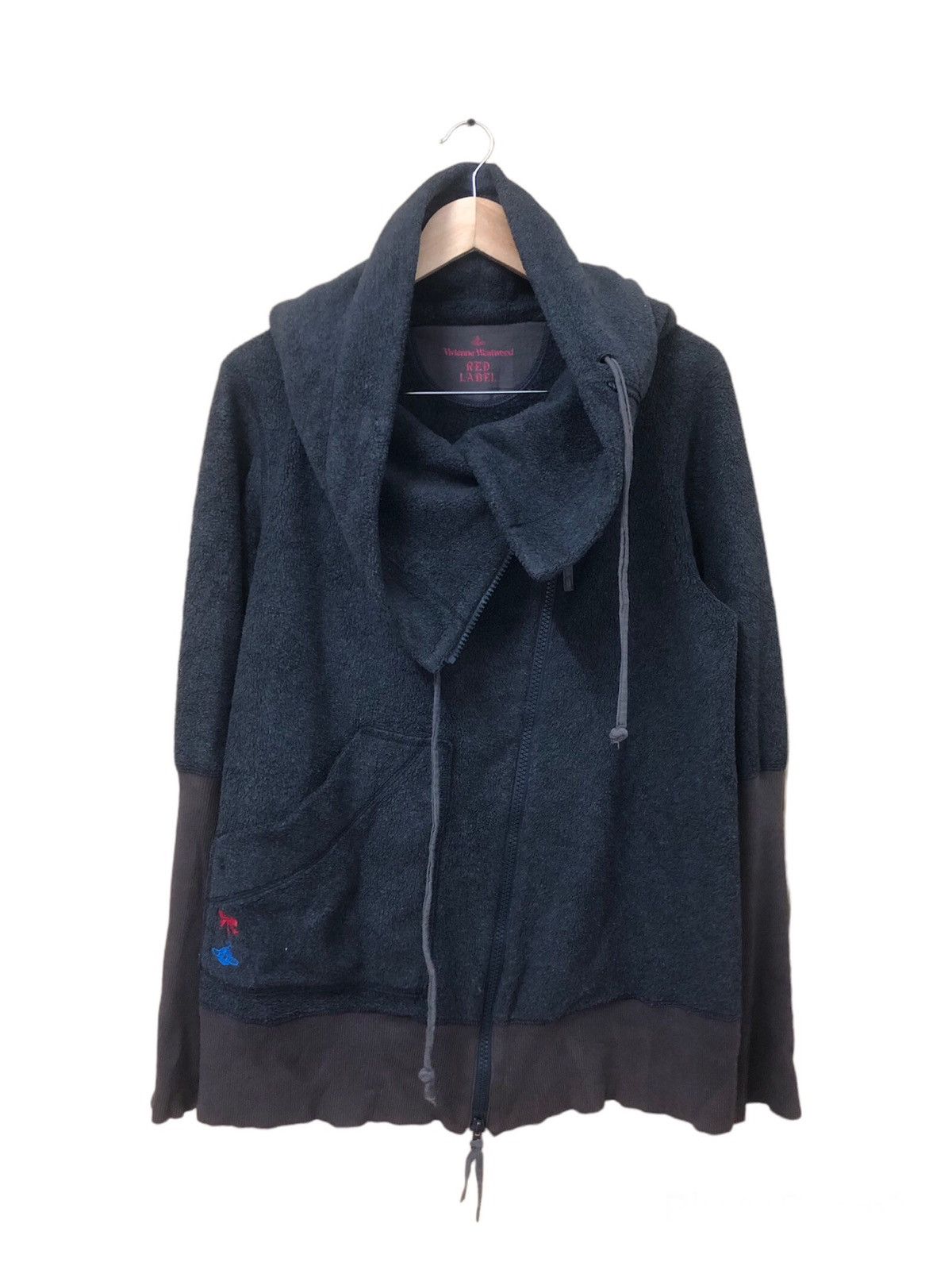 Vivienne Westwood Vintage Vivianne Westwood Red Label Distressed Fleece Jacket Size L / US 10 / IT 46 - 1 Thumbnail