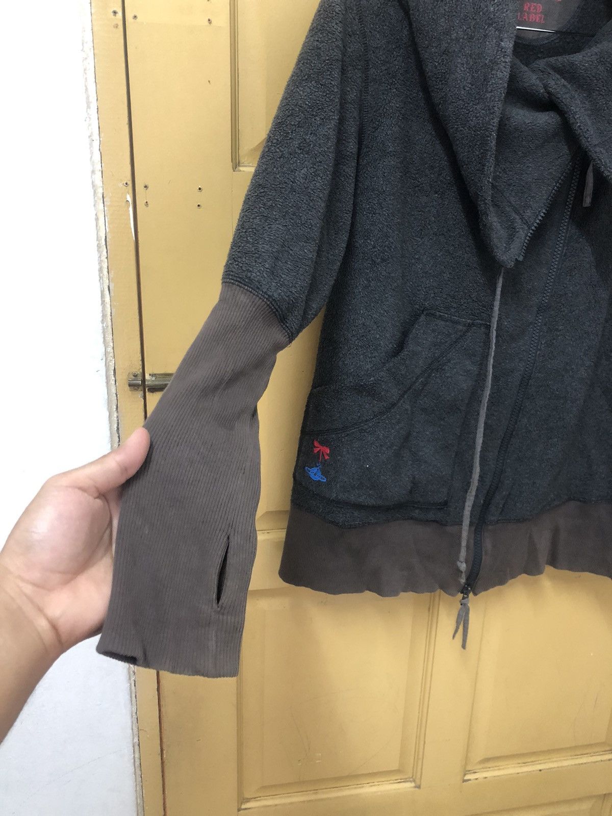 Vivienne Westwood Vintage Vivianne Westwood Red Label Distressed Fleece Jacket Size L / US 10 / IT 46 - 5 Thumbnail
