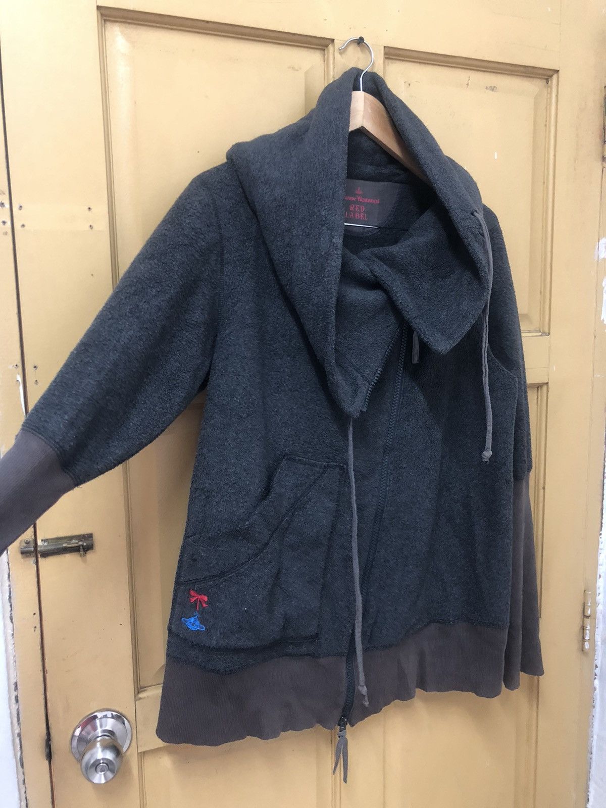 Vivienne Westwood Vintage Vivianne Westwood Red Label Distressed Fleece Jacket Size L / US 10 / IT 46 - 3 Thumbnail