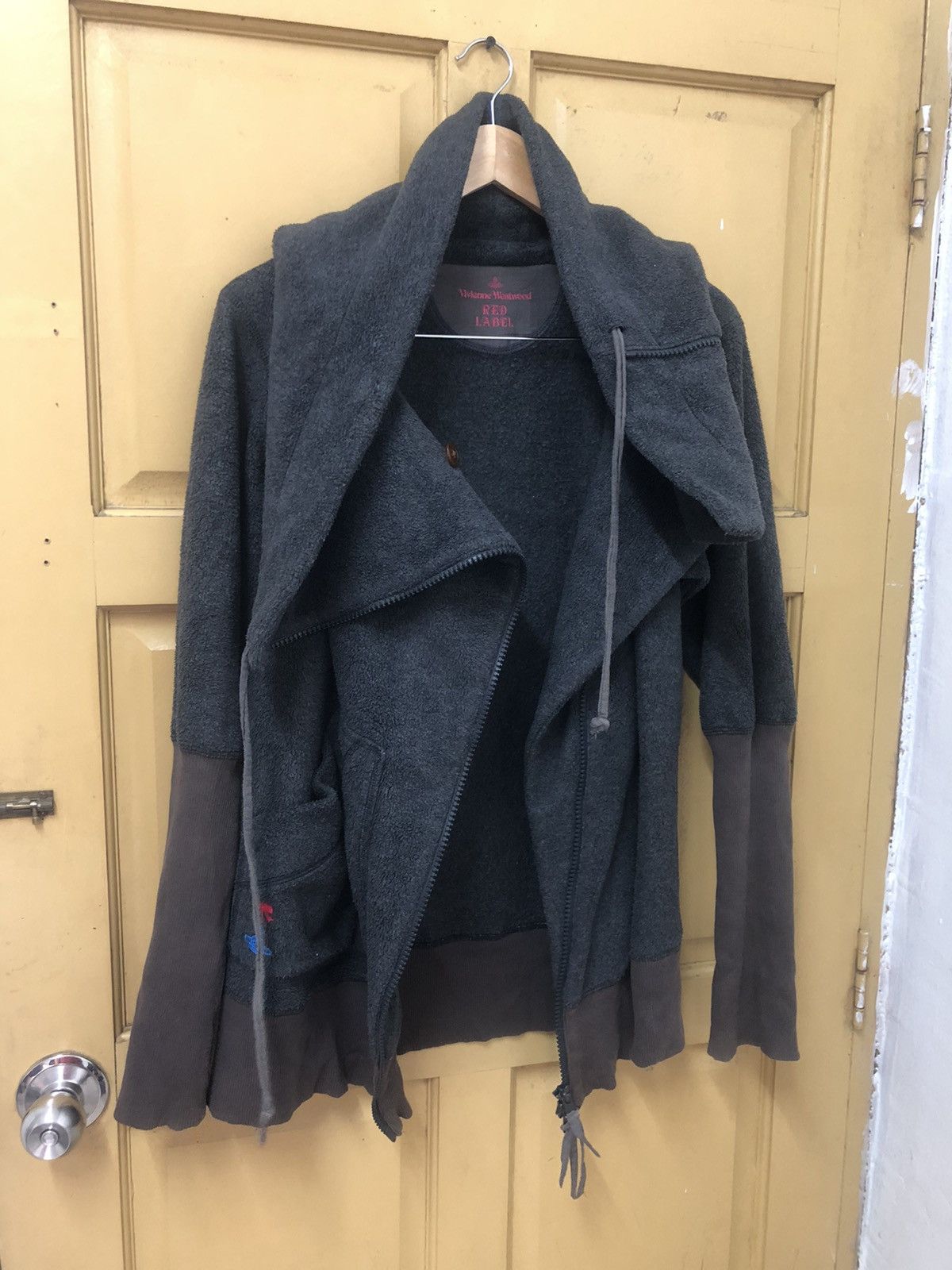 Vivienne Westwood Vintage Vivianne Westwood Red Label Distressed Fleece Jacket Size L / US 10 / IT 46 - 16 Thumbnail