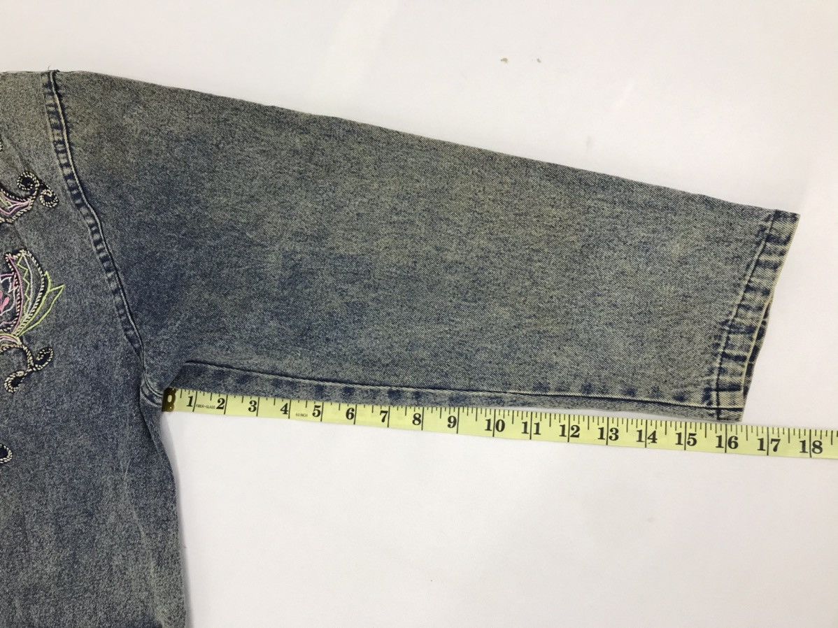 Denime Denim Jacket Coat Style Trucker Embroidery Floral Logo Size US M / EU 48-50 / 2 - 8 Thumbnail