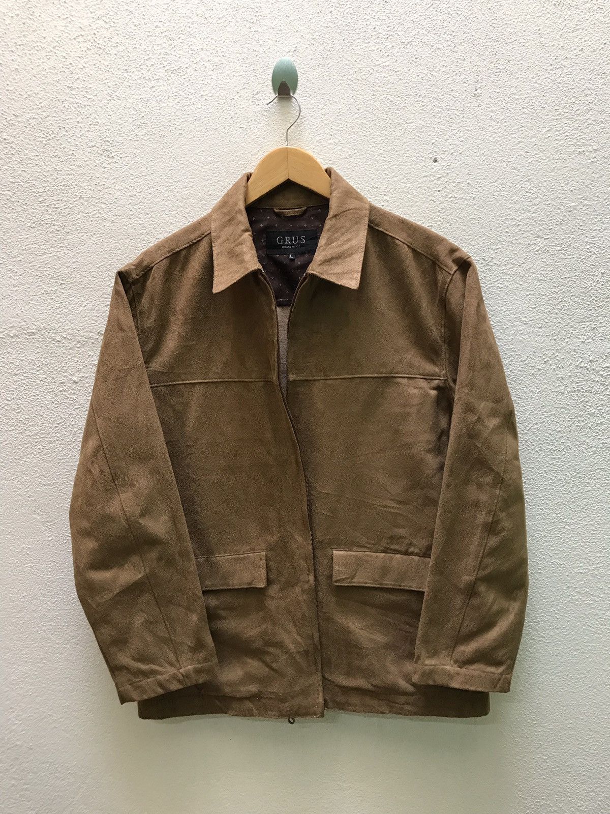 Japanese Brand Grus grass mens suede sherly jacket japanese brand designer Size US L / EU 52-54 / 3 - 1 Thumbnail