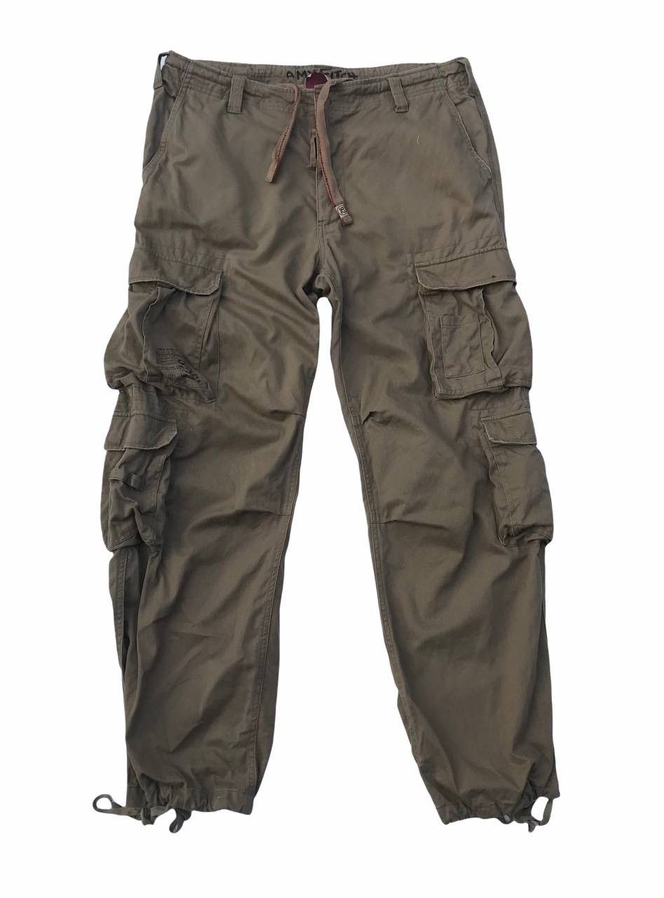 image of Amx Fitch Big Size Cargo Pants Multipocket Streetwear Pants in Brown, Men's