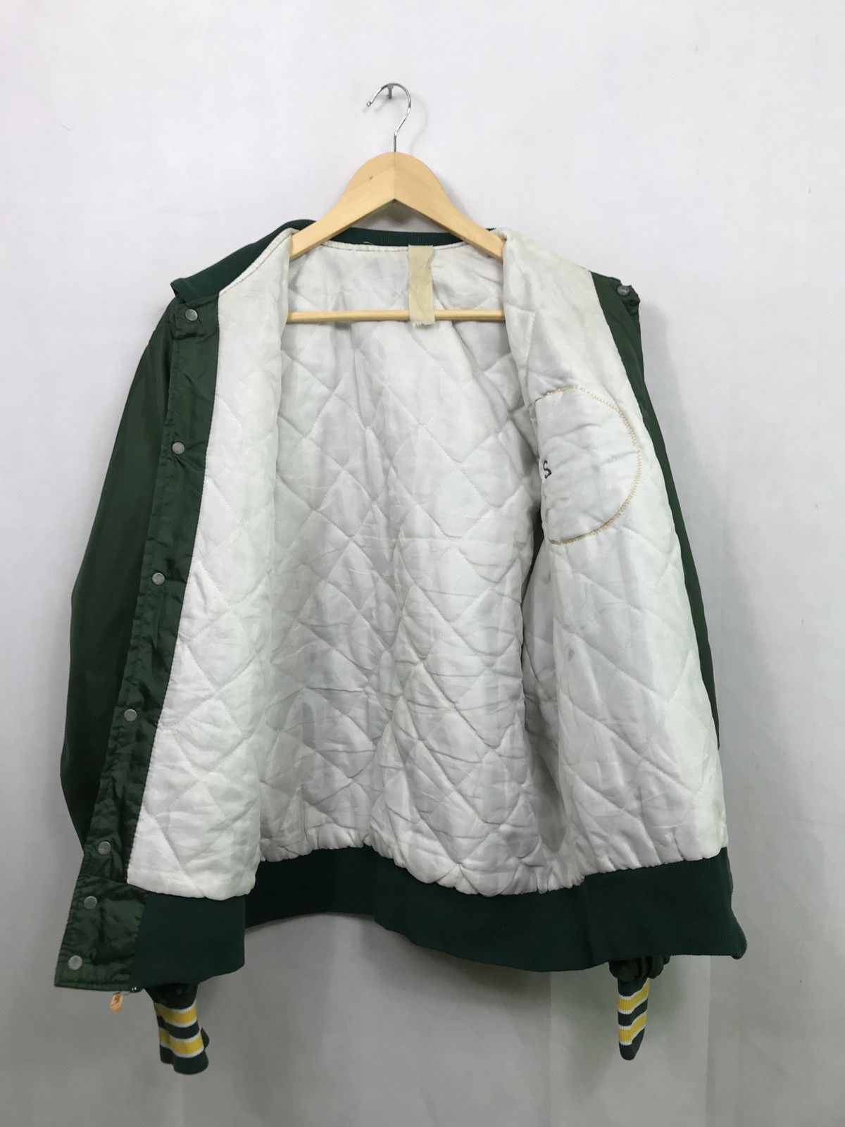 Vintage City Of Detroit Champs Snap Button Satin Jacket