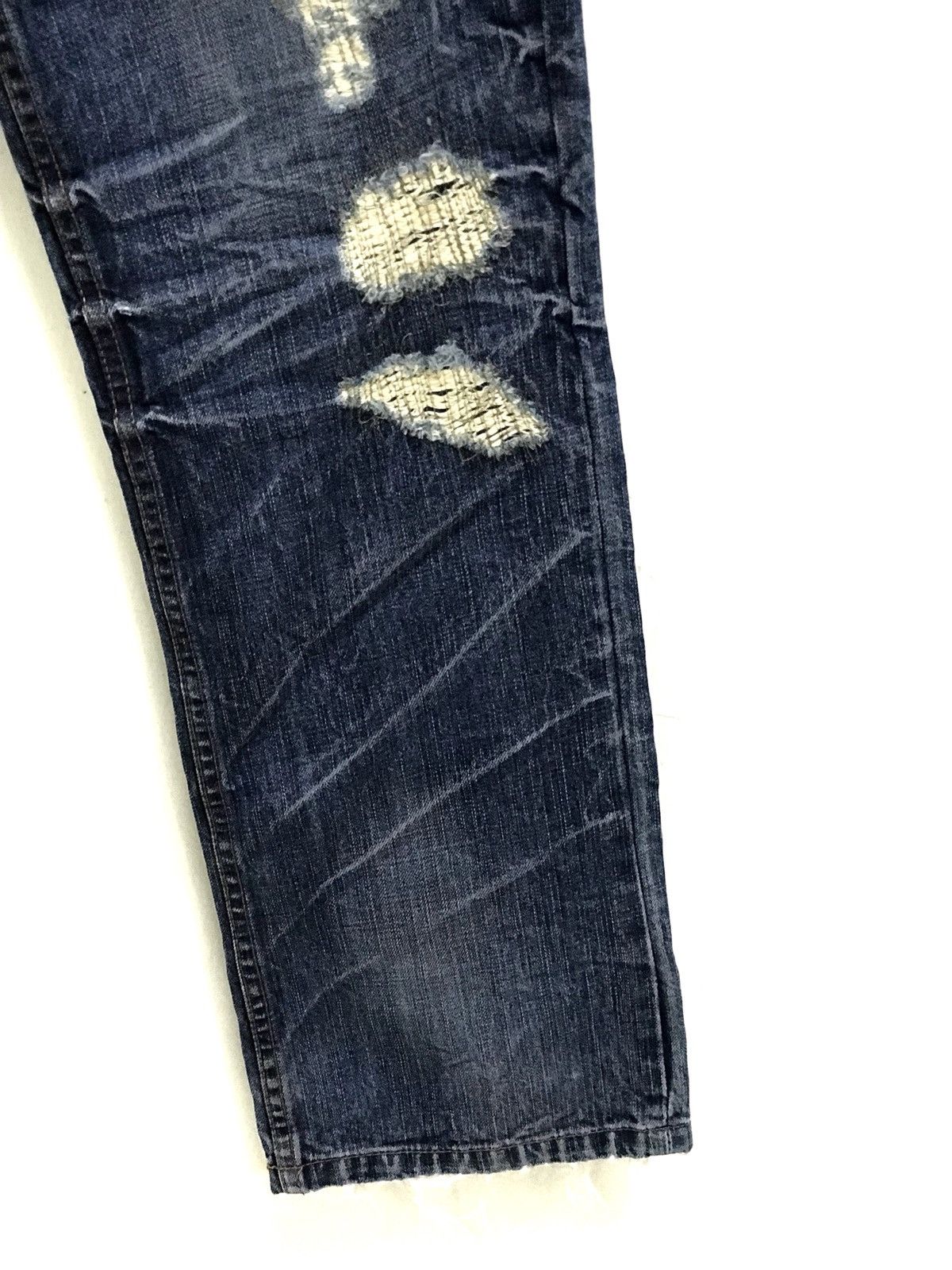 If Six Was Nine × Japanese Brand Japanese Brand Nylaus Jeans Distressed Zigzag Jeans Size US 34 / EU 50 - 6 Thumbnail