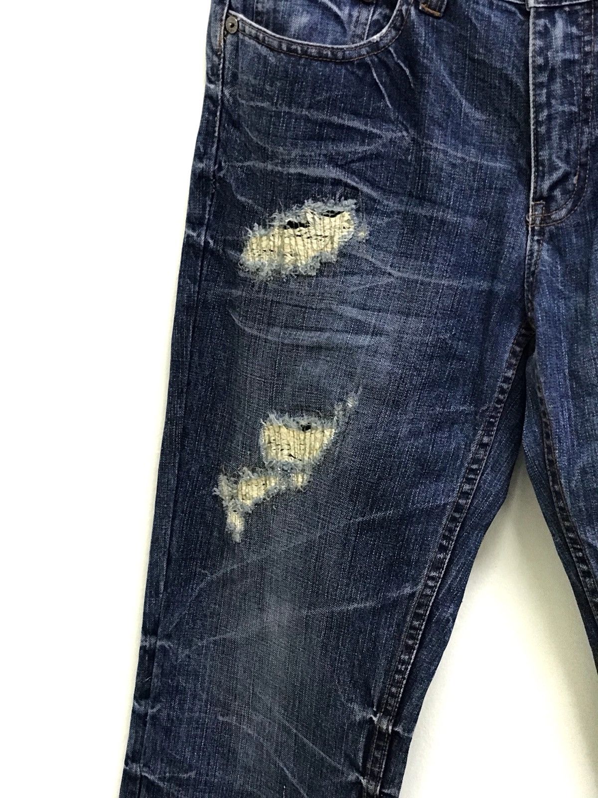 If Six Was Nine × Japanese Brand Japanese Brand Nylaus Jeans Distressed Zigzag Jeans Size US 34 / EU 50 - 4 Thumbnail