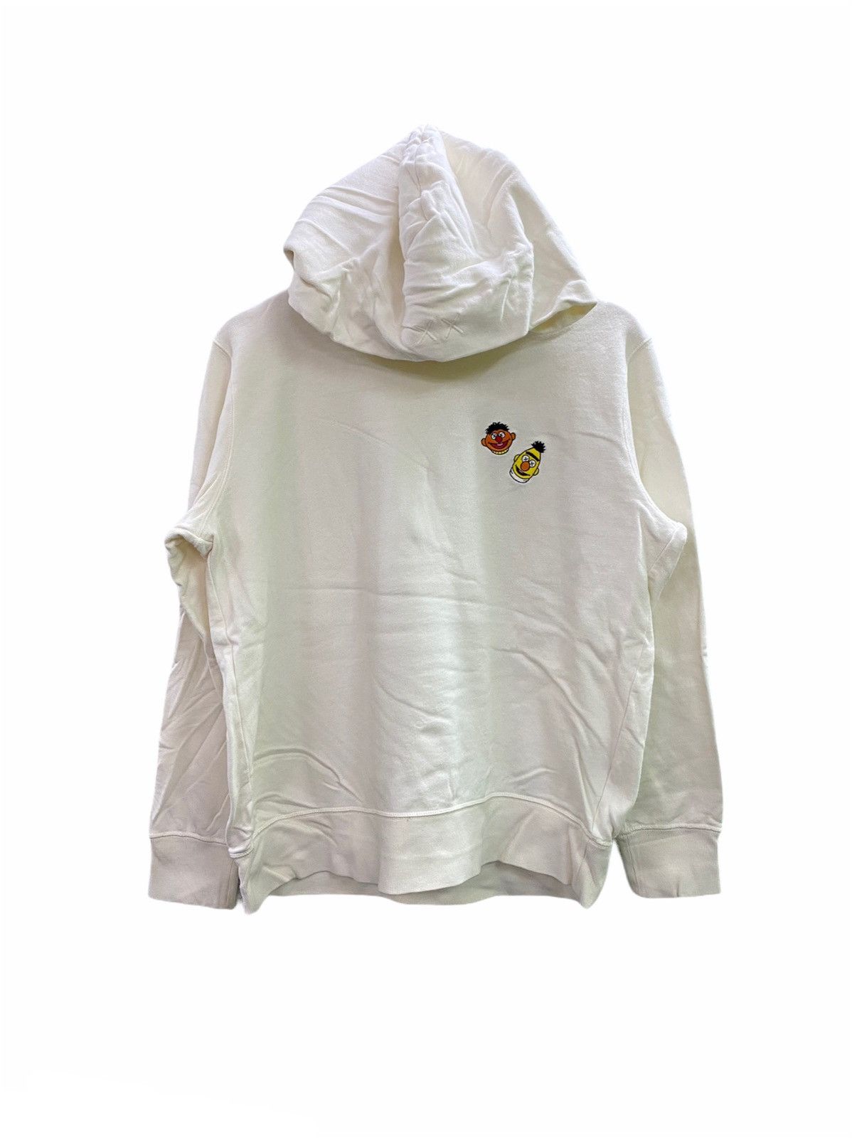 image of Kaws X Sesame Street By Uniqlo Hoodie in White, Men's (Size Small)