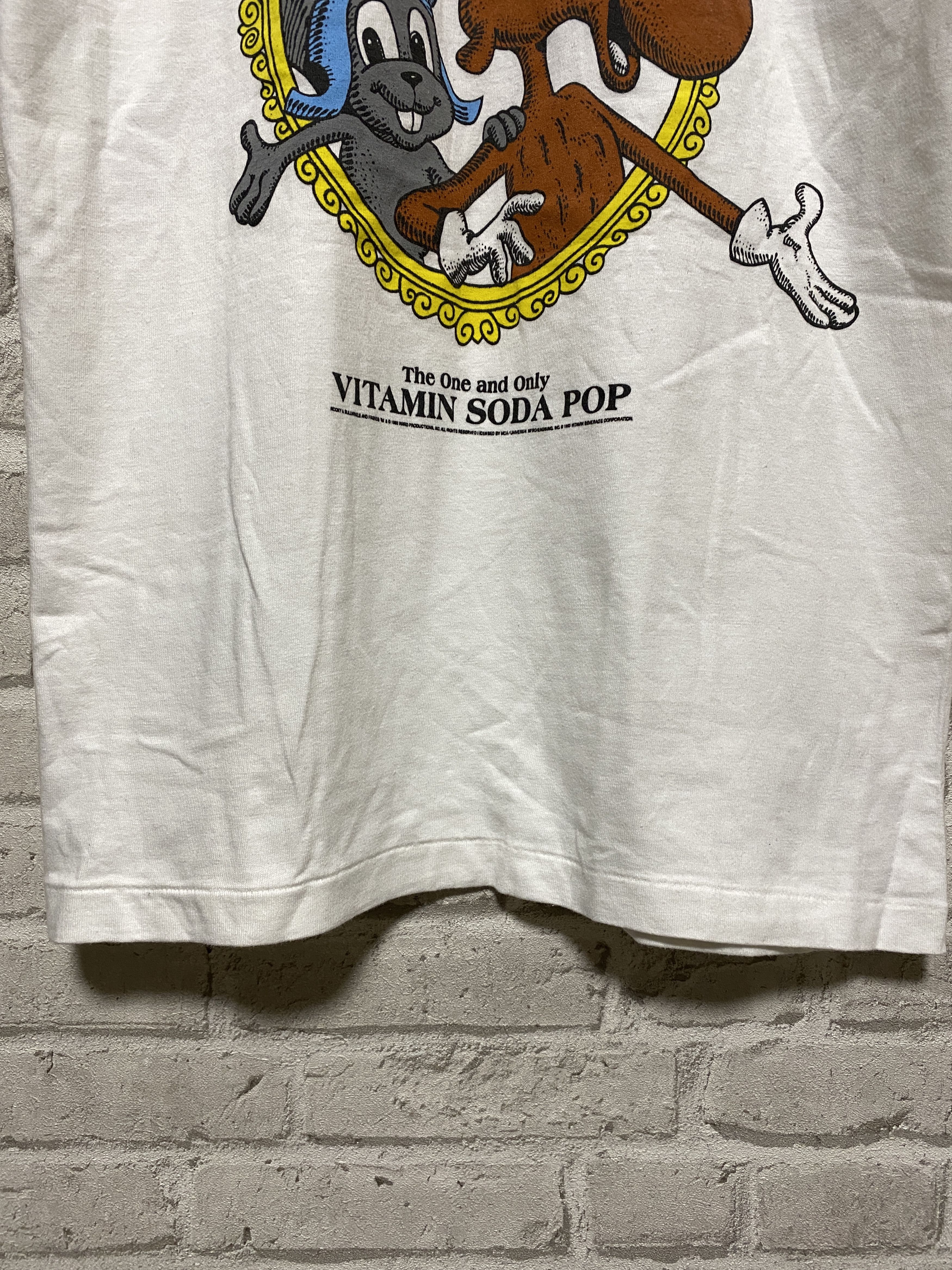 Cartoon Network × Vintage Rare Rocky and Bullwinkle 1993 Vintage Tee Size US S / EU 44-46 / 1 - 8 Thumbnail