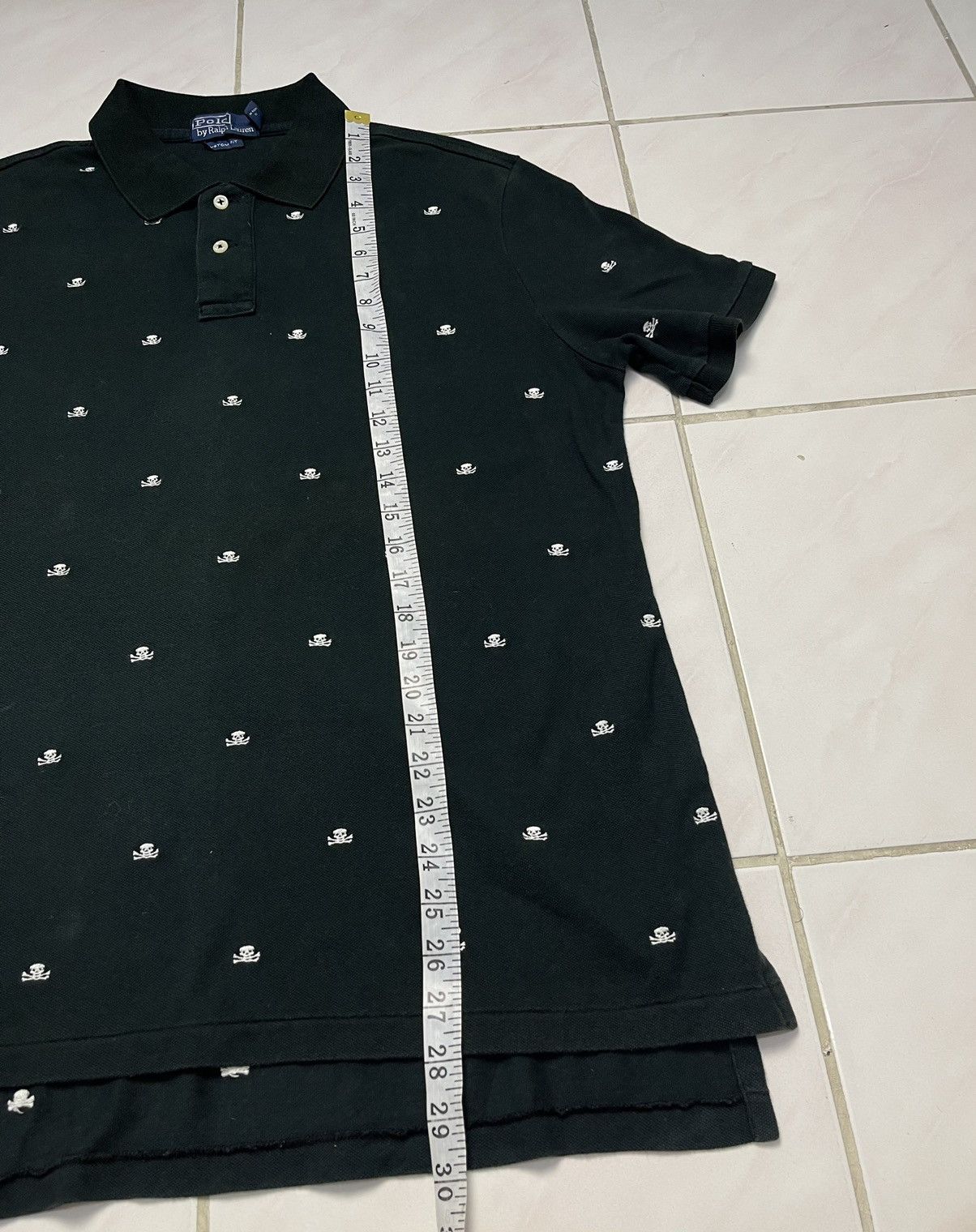 Polo Ralph Lauren × Vintage Vintage Polo Ralph Lauren Skull Embroidered Shirt Size US L / EU 52-54 / 3 - 7 Thumbnail