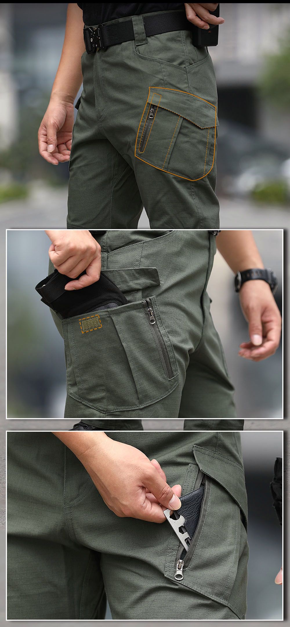 Other New Release Tactical Cargo Pants Trousers Multi Pocket Size US 30 / EU 46 - 5 Thumbnail