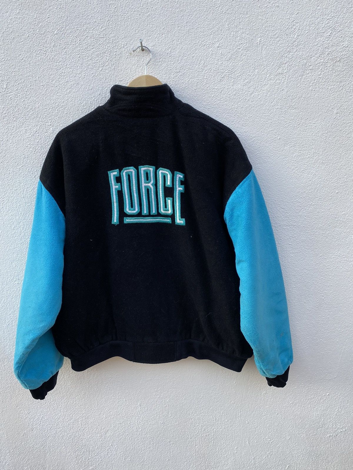 Nike Vintage Nike Air Force Fleece varsity jacket Size US XL / EU 56 / 4 - 2 Thumbnail
