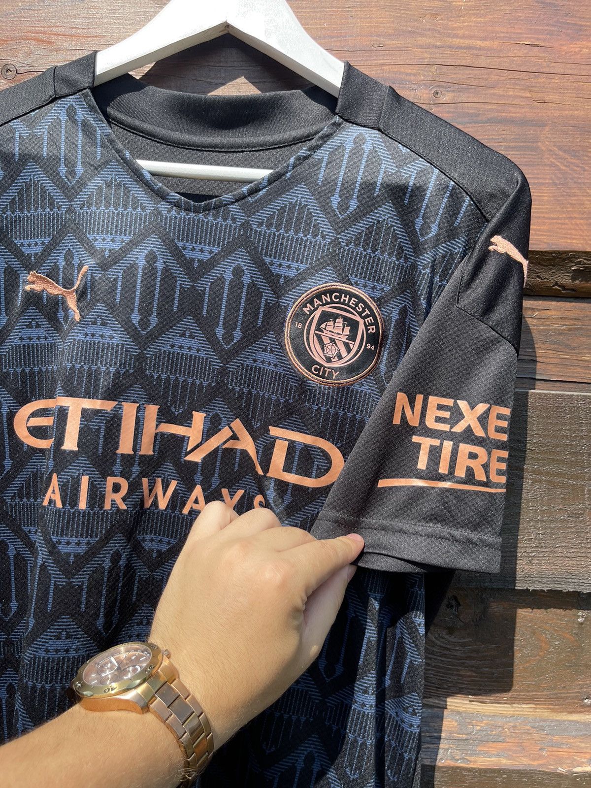 Puma 2021 De Bruyne #17 Puma Manchester City print jersey vintage Size US L / EU 52-54 / 3 - 8 Thumbnail