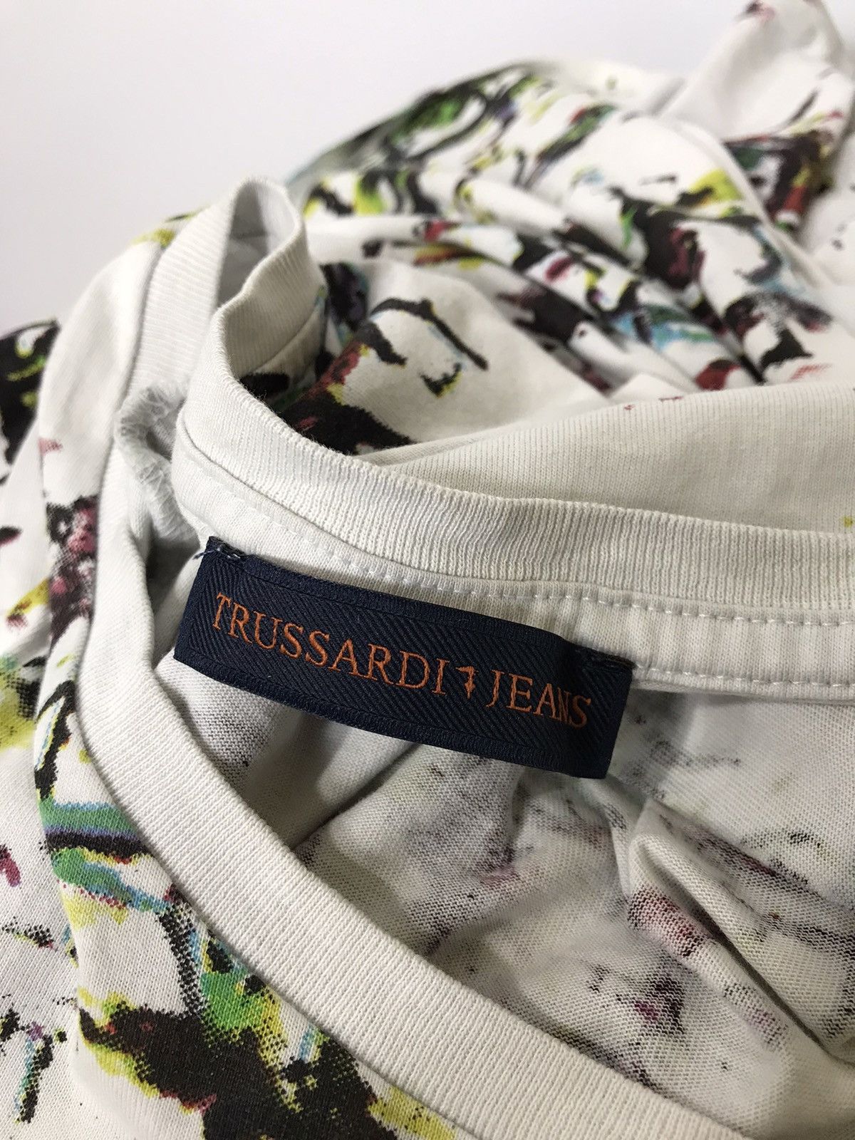 Designer × Trussardi Trussardi Jeans multicolor t-shirt Size US L / EU 52-54 / 3 - 5 Thumbnail