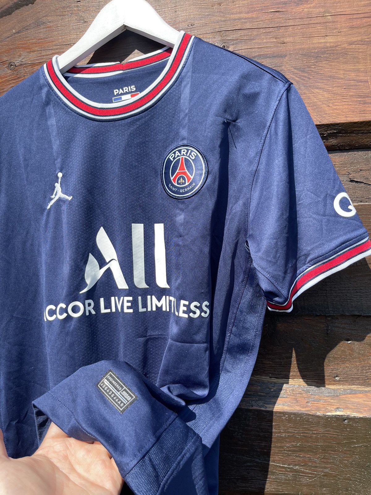 Jordan Brand Messi Jordan PSG nike soccer jersey rare Size US L / EU 52-54 / 3 - 4 Thumbnail