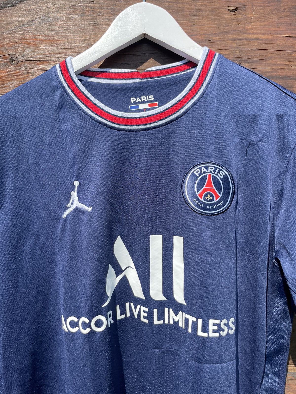 Jordan Brand Messi Jordan PSG nike soccer jersey rare Size US L / EU 52-54 / 3 - 6 Thumbnail