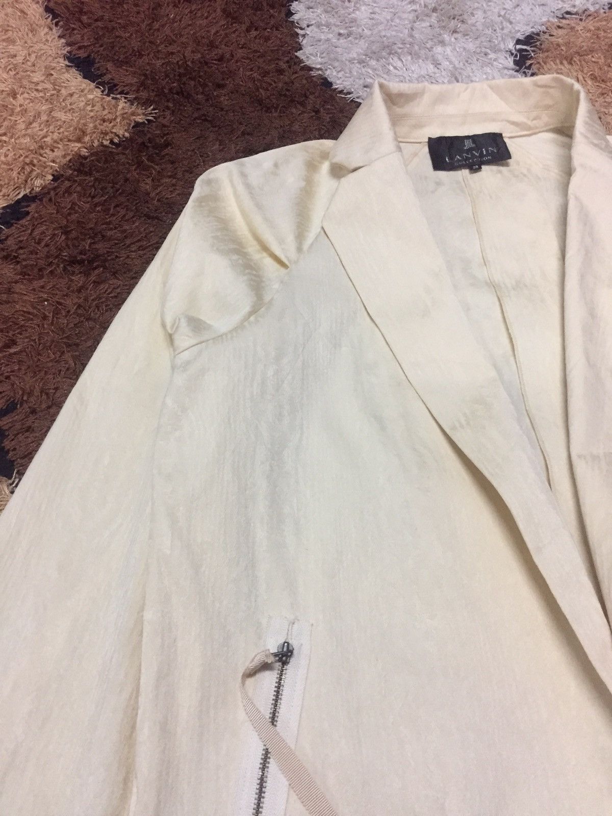 Lanvin Rare Lanvin Zipper Trench Blazer Jacket Size S / US 4 / IT 40 - 4 Thumbnail
