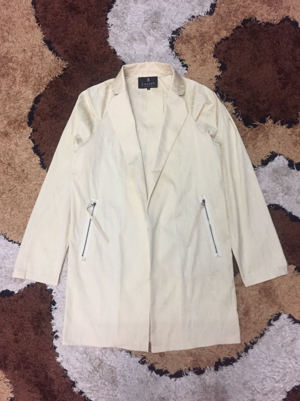 Lanvin Rare Lanvin Zipper Trench Blazer Jacket Size S / US 4 / IT 40 - 2 Thumbnail