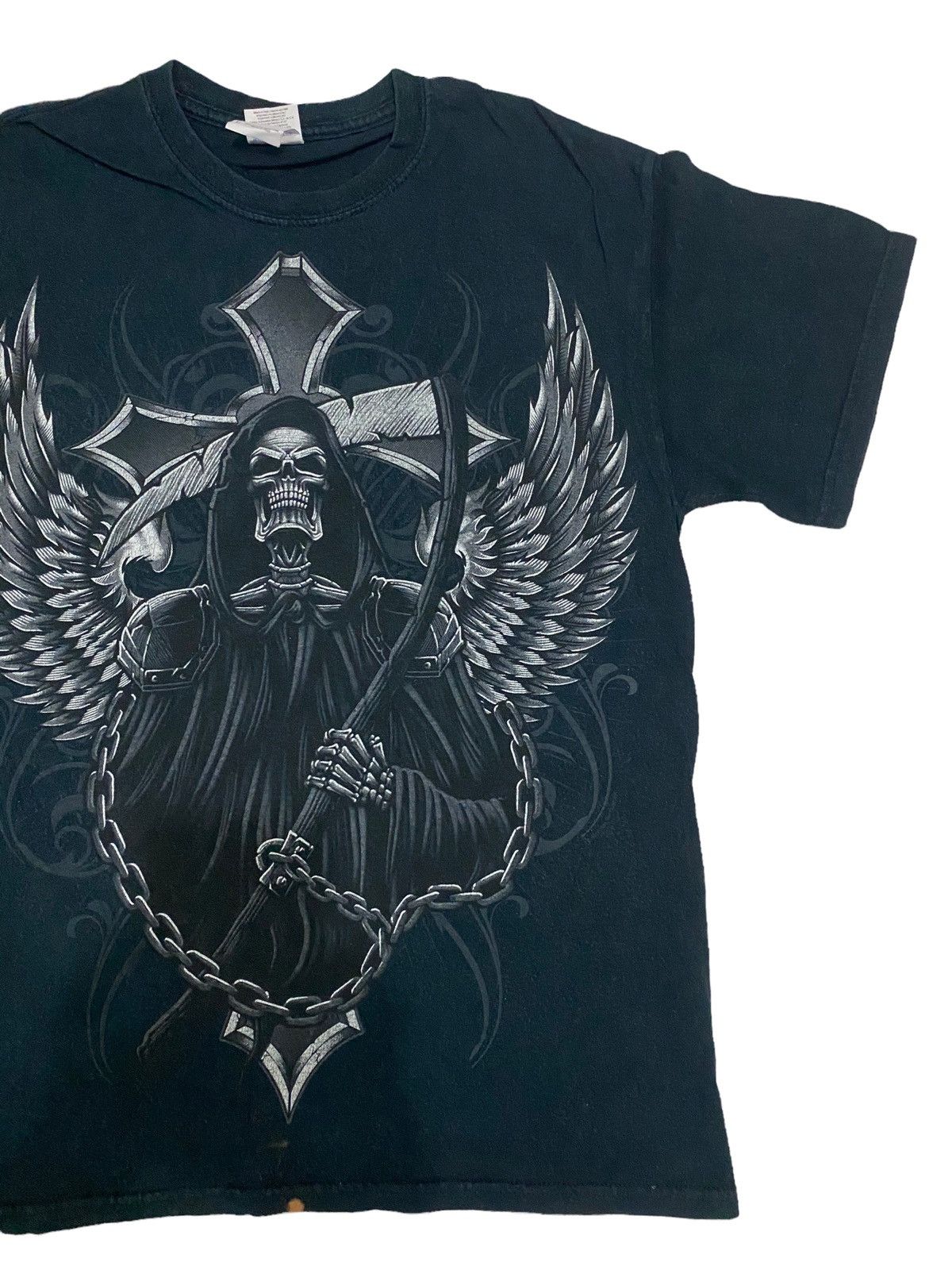 Vintage Grim Reaper T-Shirt Size US M / EU 48-50 / 2 - 3 Thumbnail