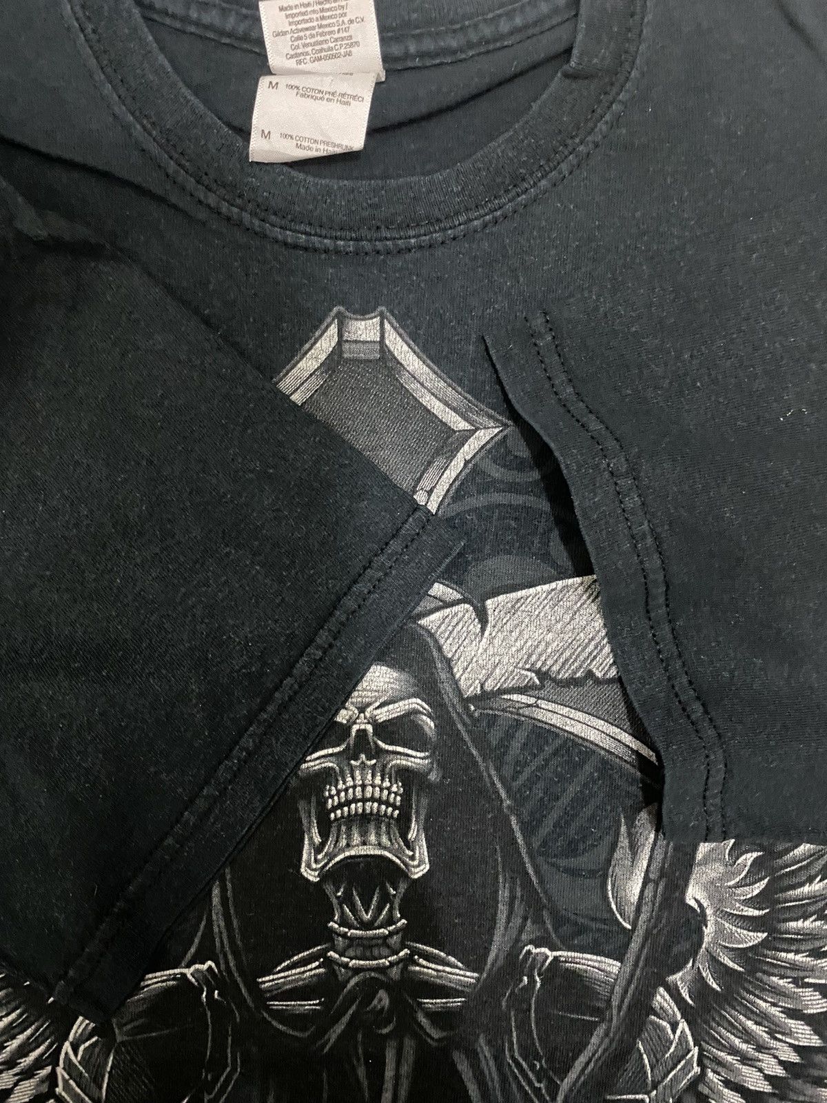 Vintage Grim Reaper T-Shirt Size US M / EU 48-50 / 2 - 6 Thumbnail