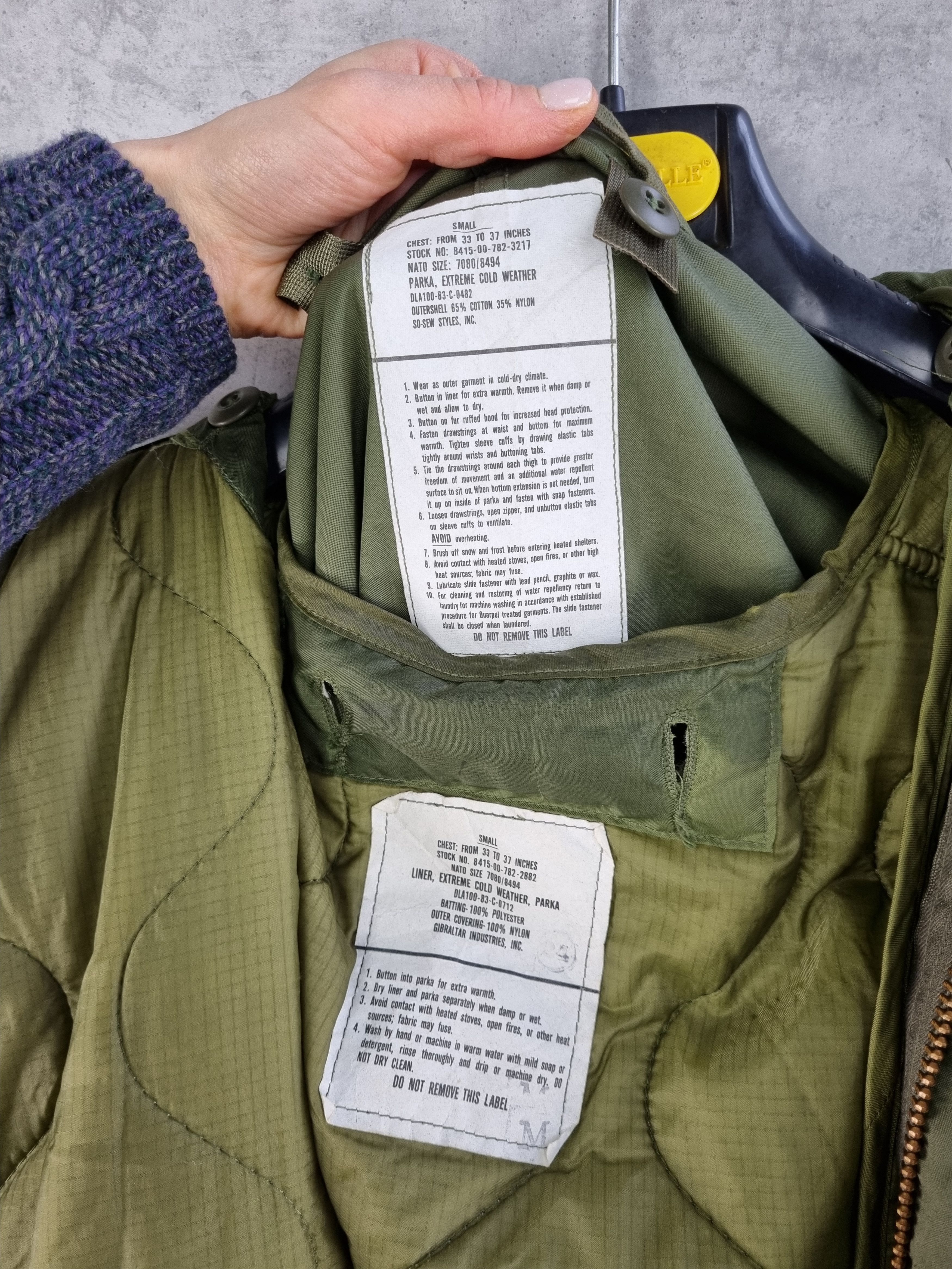 Vintage Iconic 80s Army Fishtail Military Parka seen on Kanye Size US S / EU 44-46 / 1 - 12 Thumbnail