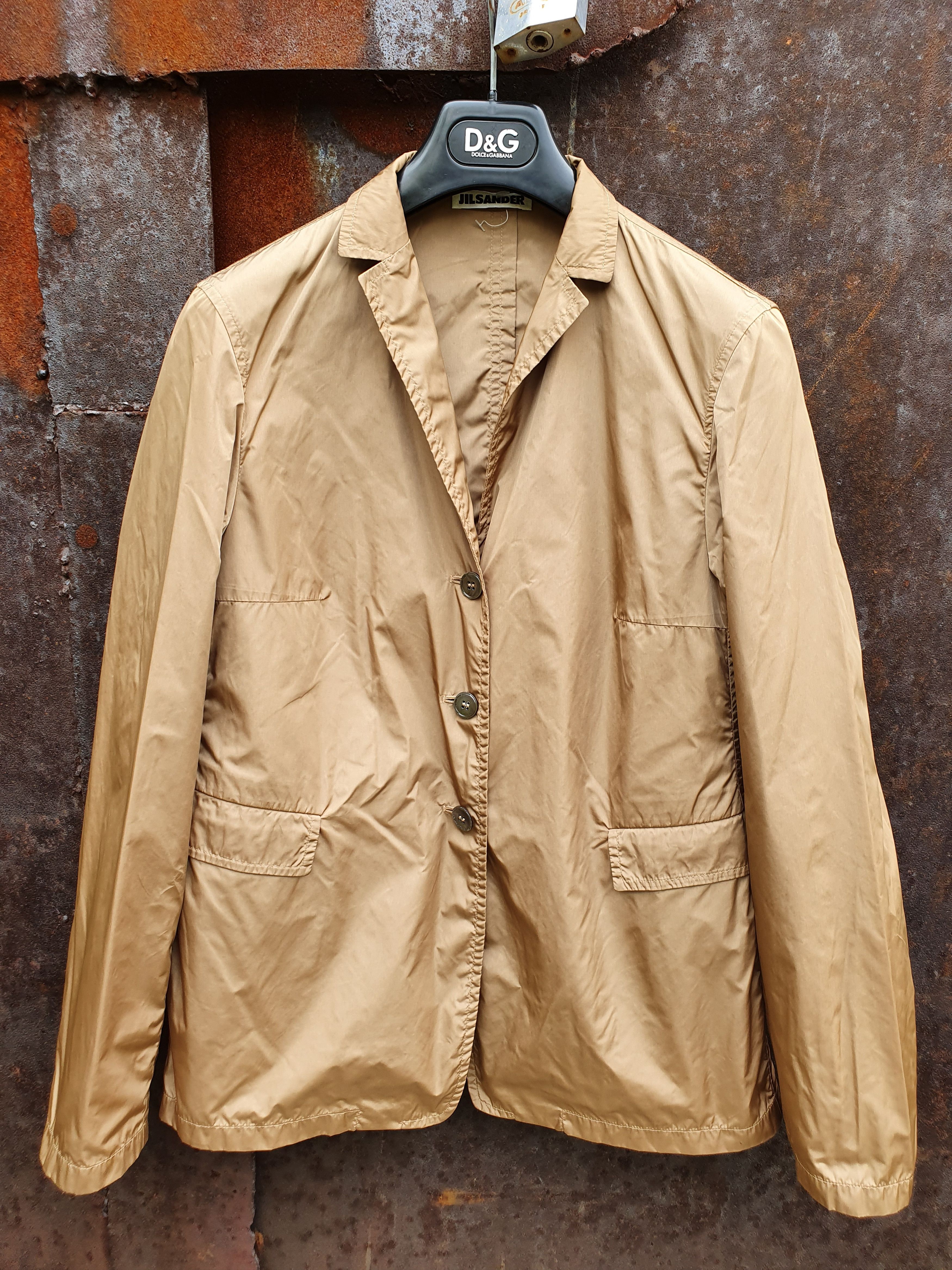 Jil Sander × Vintage 80s Vintage Nylon Blazer Jacket RAF SIMONS era Size S / US 4 / IT 40 - 2 Thumbnail