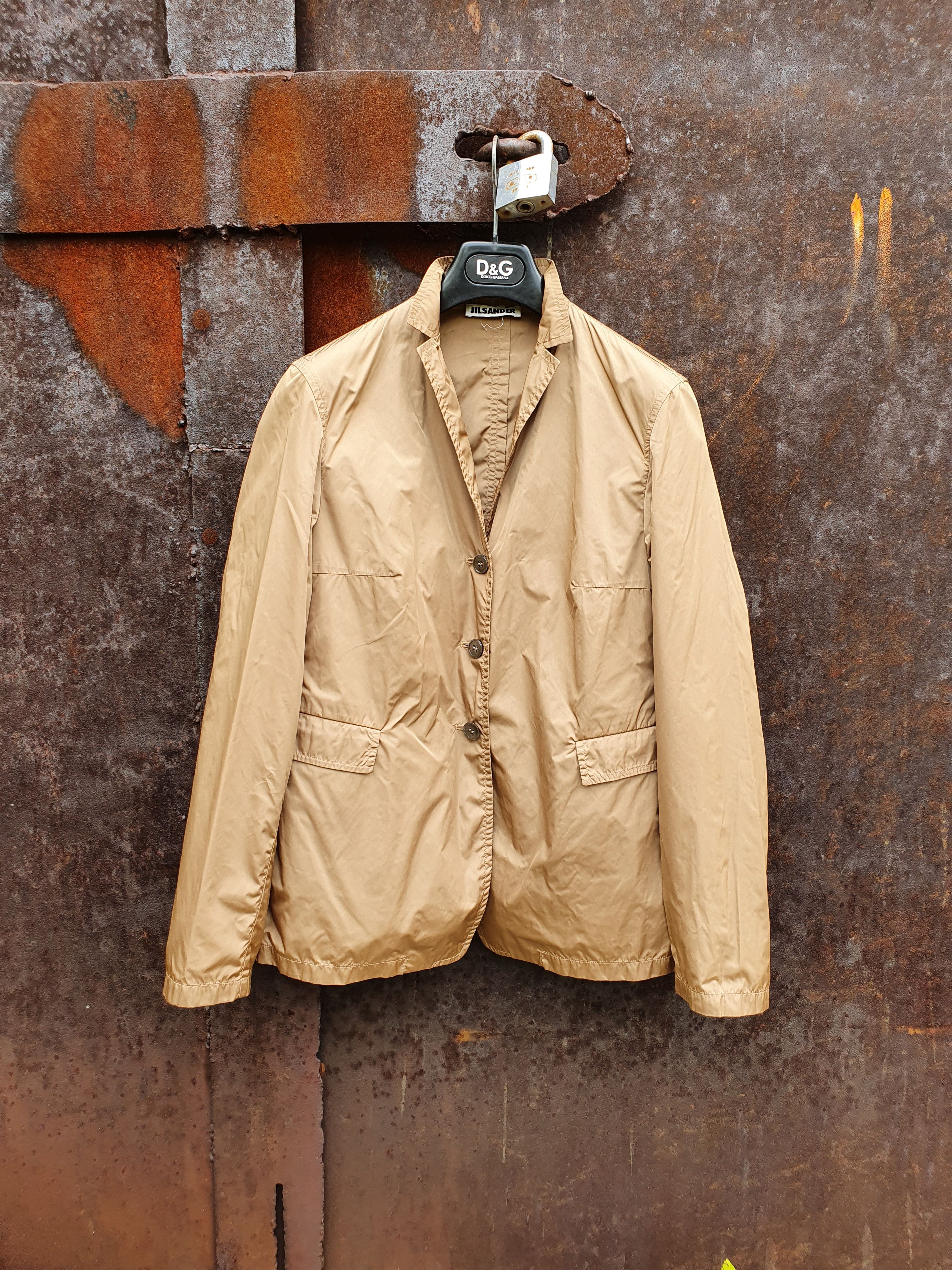 Jil Sander × Vintage 80s Vintage Nylon Blazer Jacket RAF SIMONS era Size S / US 4 / IT 40 - 3 Thumbnail