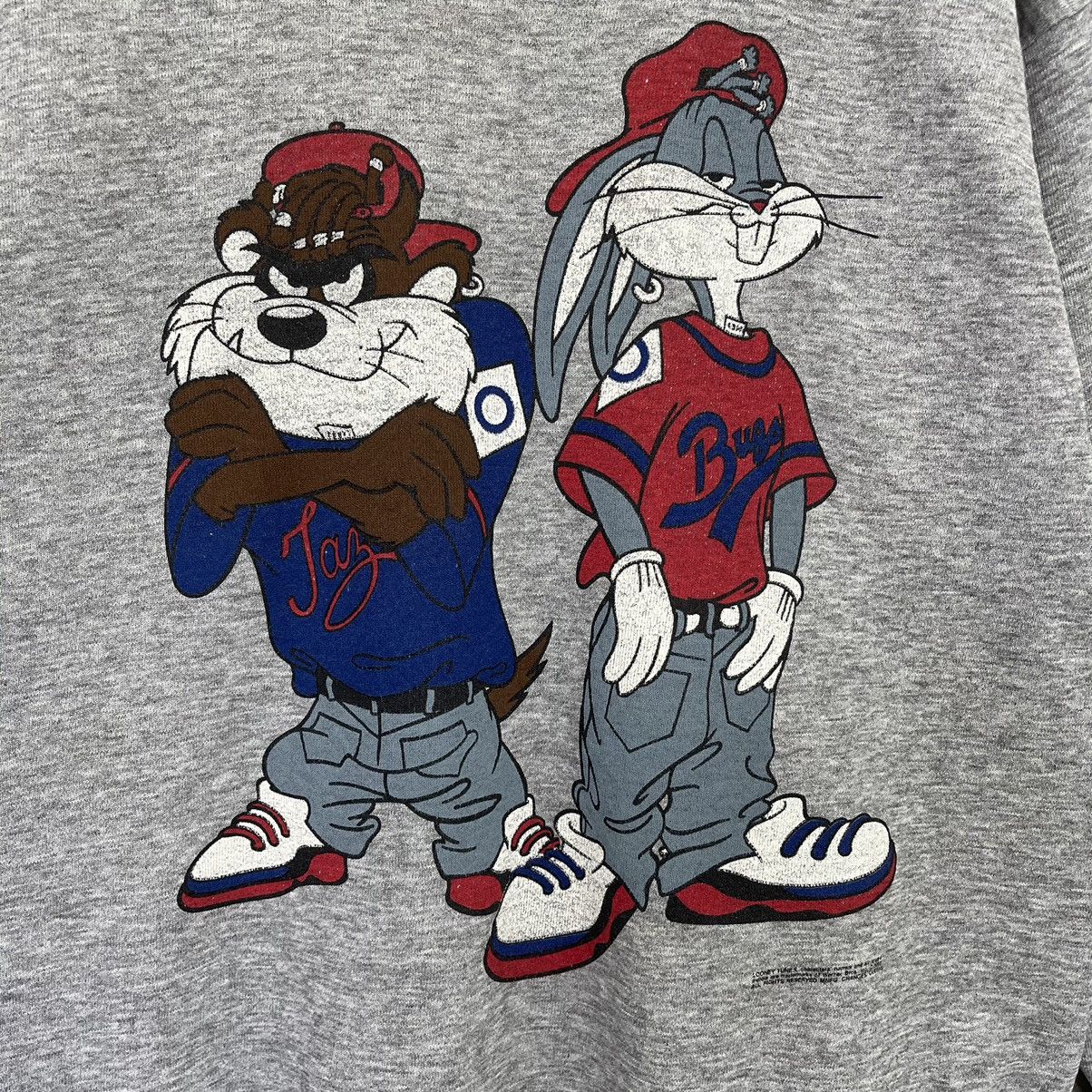 Cartoon Network × Vintage Tasmania 90s Tasmania Bugs Bunny Mirror Print Sweatshirt Size US M / EU 48-50 / 2 - 5 Thumbnail