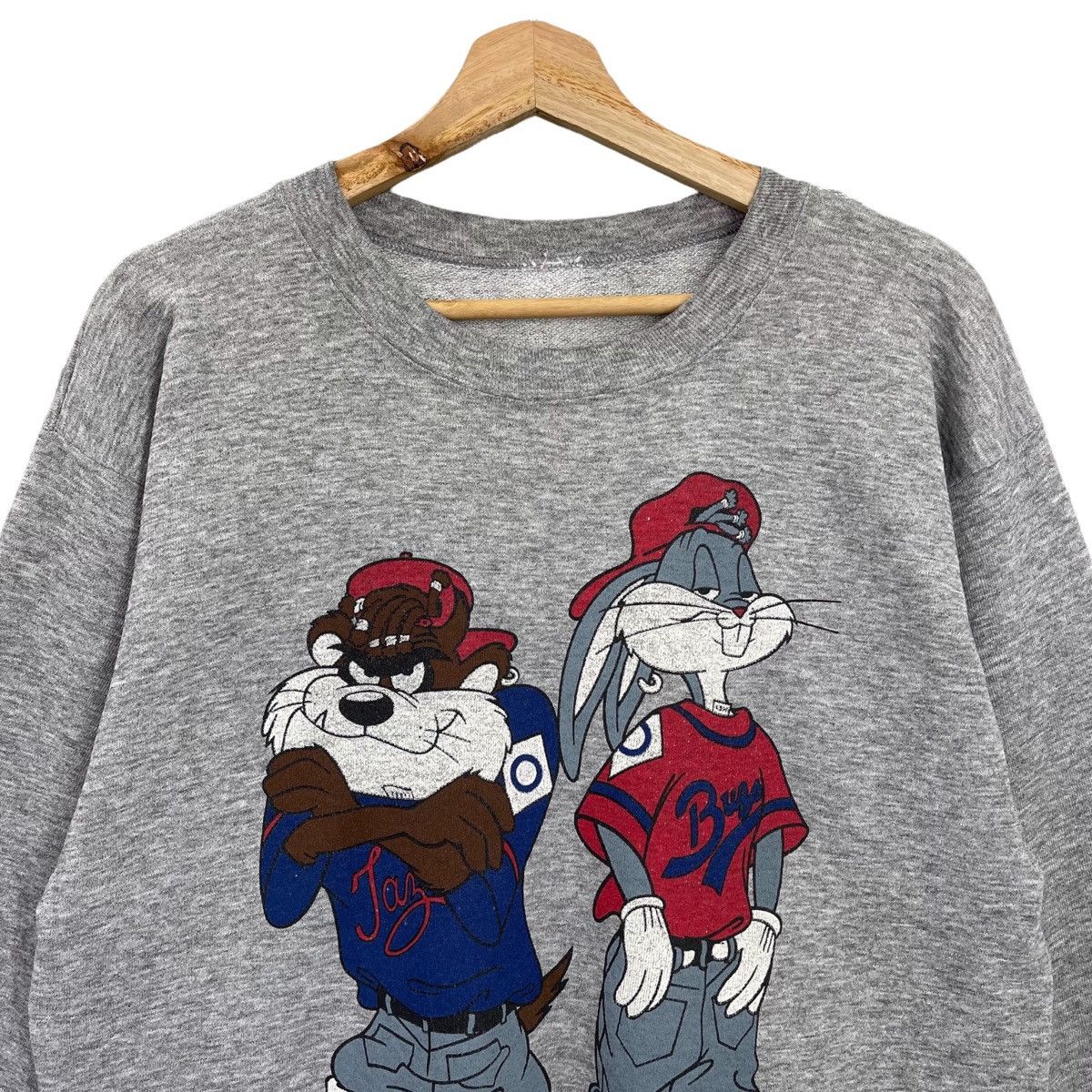 Cartoon Network × Vintage Tasmania 90s Tasmania Bugs Bunny Mirror Print Sweatshirt Size US M / EU 48-50 / 2 - 4 Thumbnail