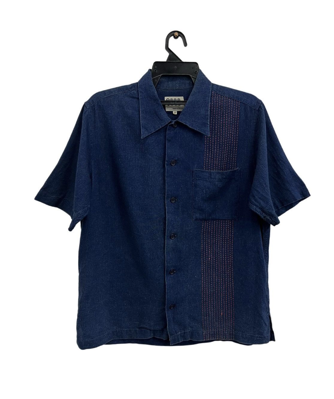 Indigo × Takeo Kikuchi Takeo Kikuchi Short Sleeve Button up Size US M / EU 48-50 / 2 - 1 Thumbnail