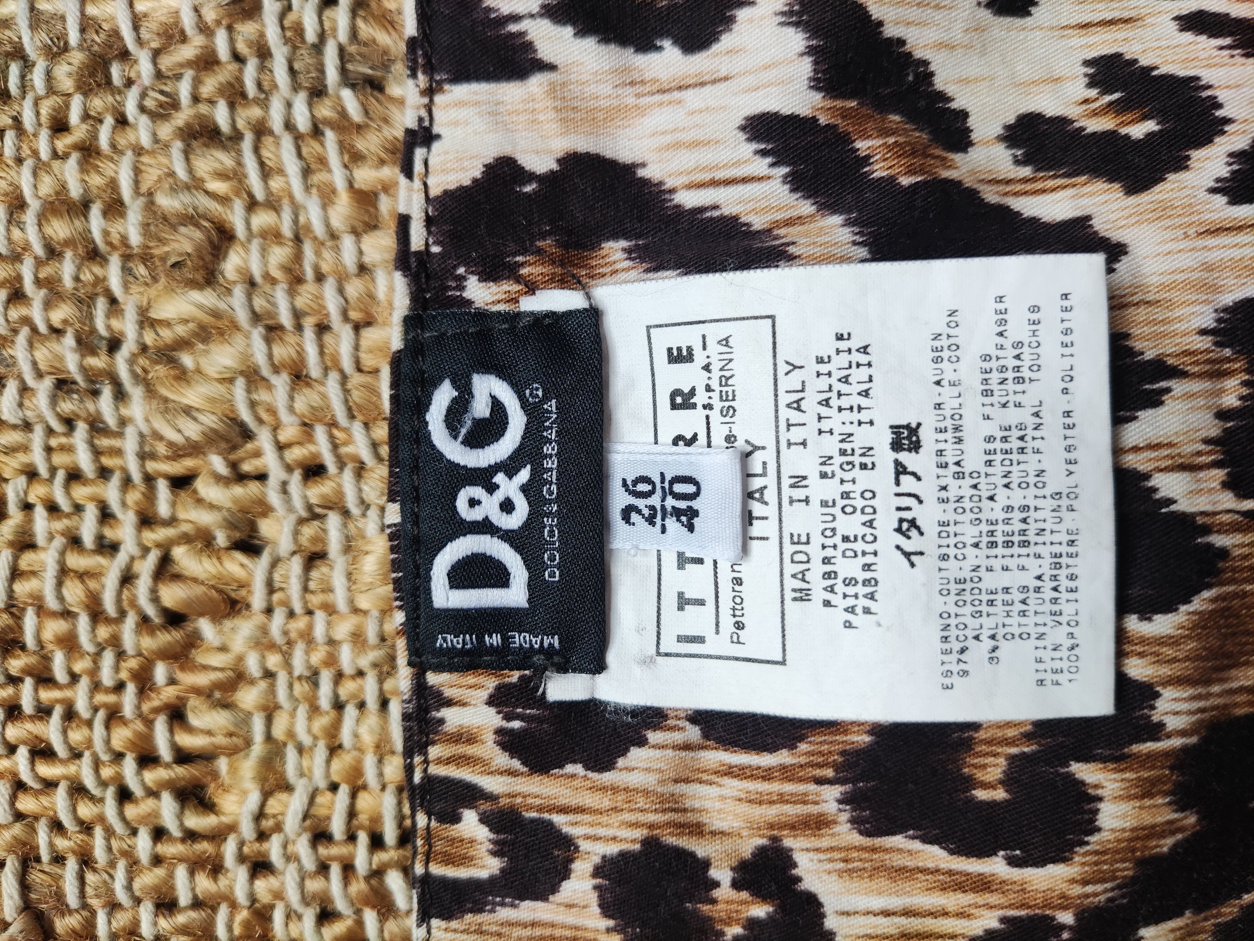 Dolce & Gabbana D&G Dolce and Gabbana Leopard Tiger Bustier Cargo Top Corset Size L / US 10 / IT 46 - 11 Thumbnail