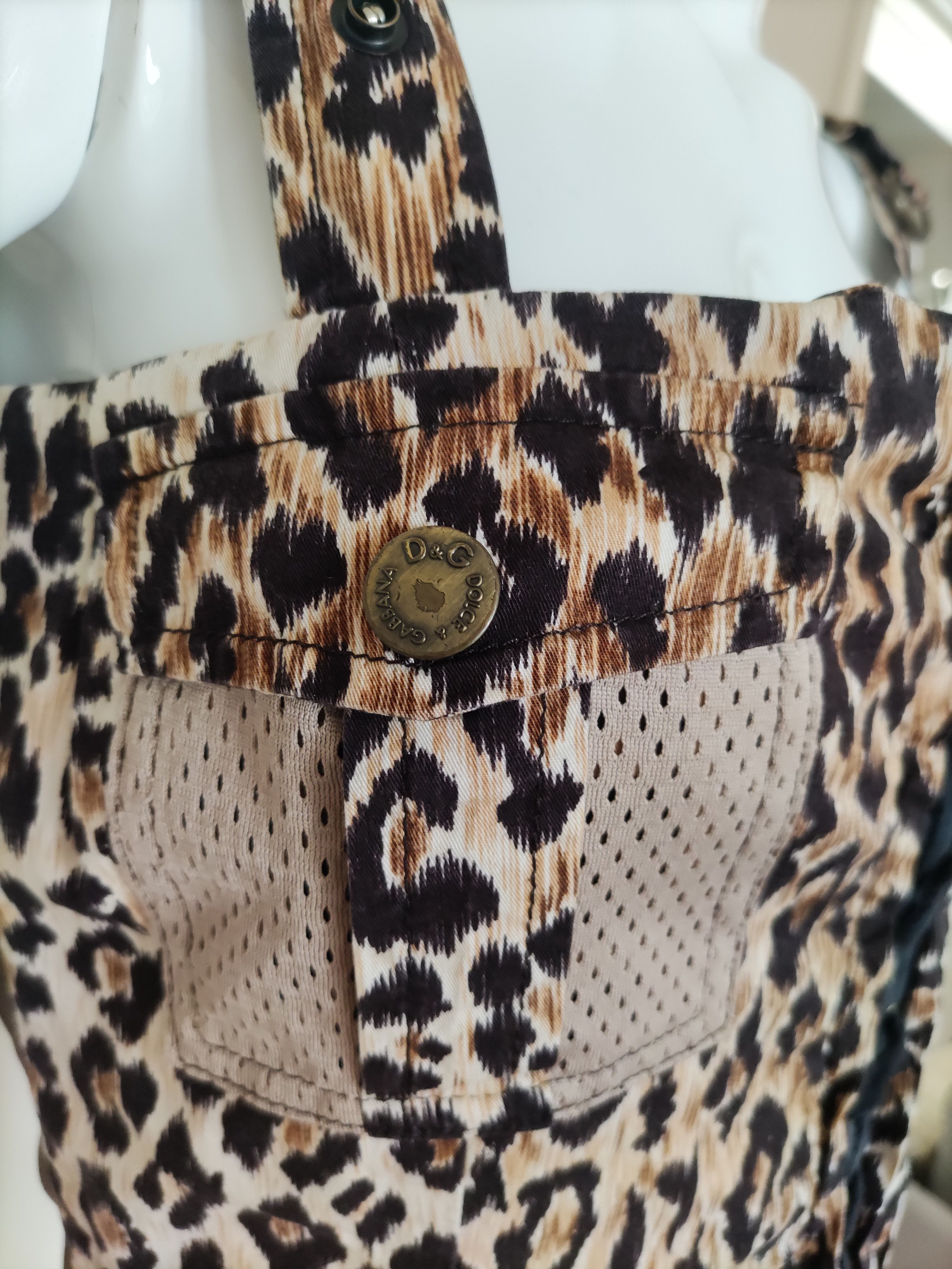 Dolce & Gabbana D&G Dolce and Gabbana Leopard Tiger Bustier Cargo Top Corset Size L / US 10 / IT 46 - 3 Thumbnail