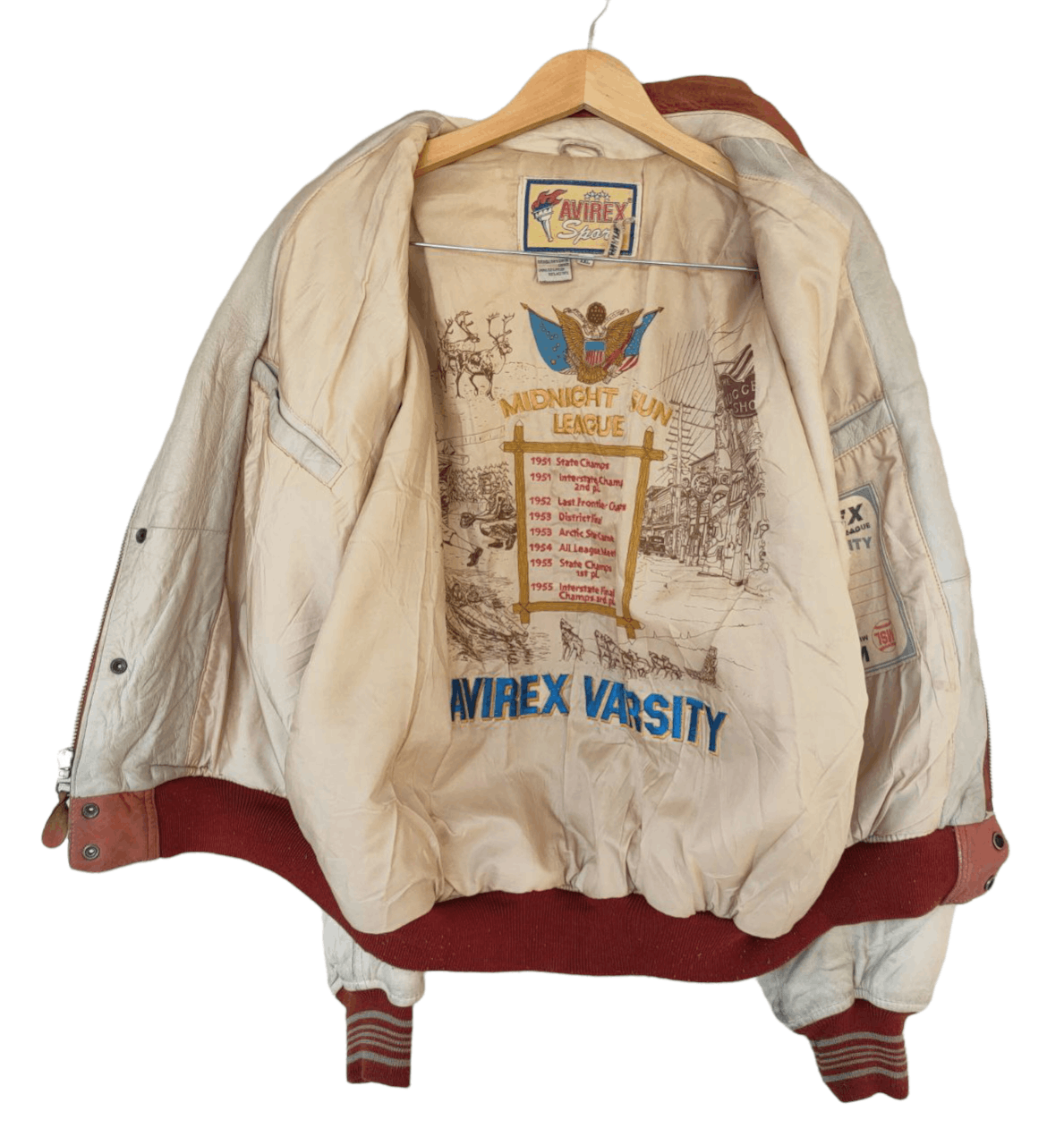 Avirex Vintage Avirex MSL Varsity Jacket Size US XXL / EU 58 / 5 - 3 Thumbnail
