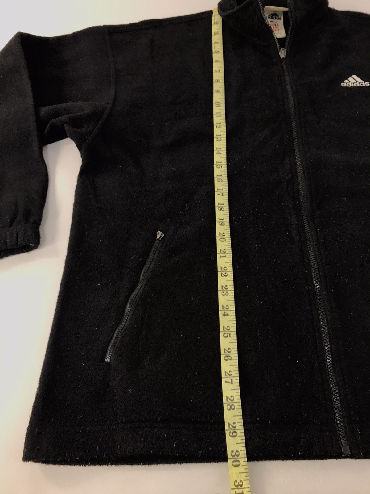 Adidas Adidas Fleece Jacket Brand Big Logo Spell Out Size US XXL / EU 58 / 5 - 12 Thumbnail