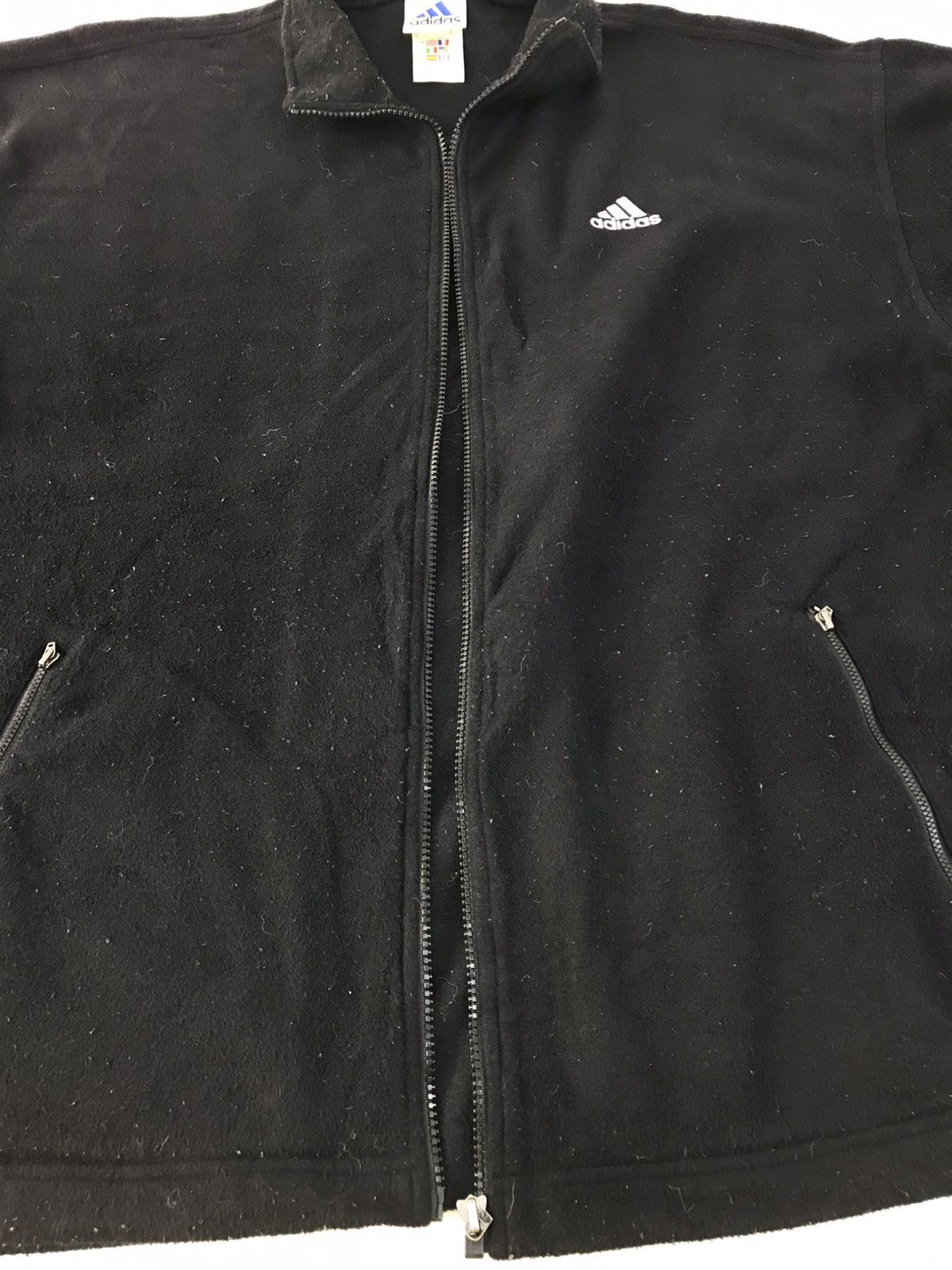 Adidas Adidas Fleece Jacket Brand Big Logo Spell Out Size US XXL / EU 58 / 5 - 3 Thumbnail