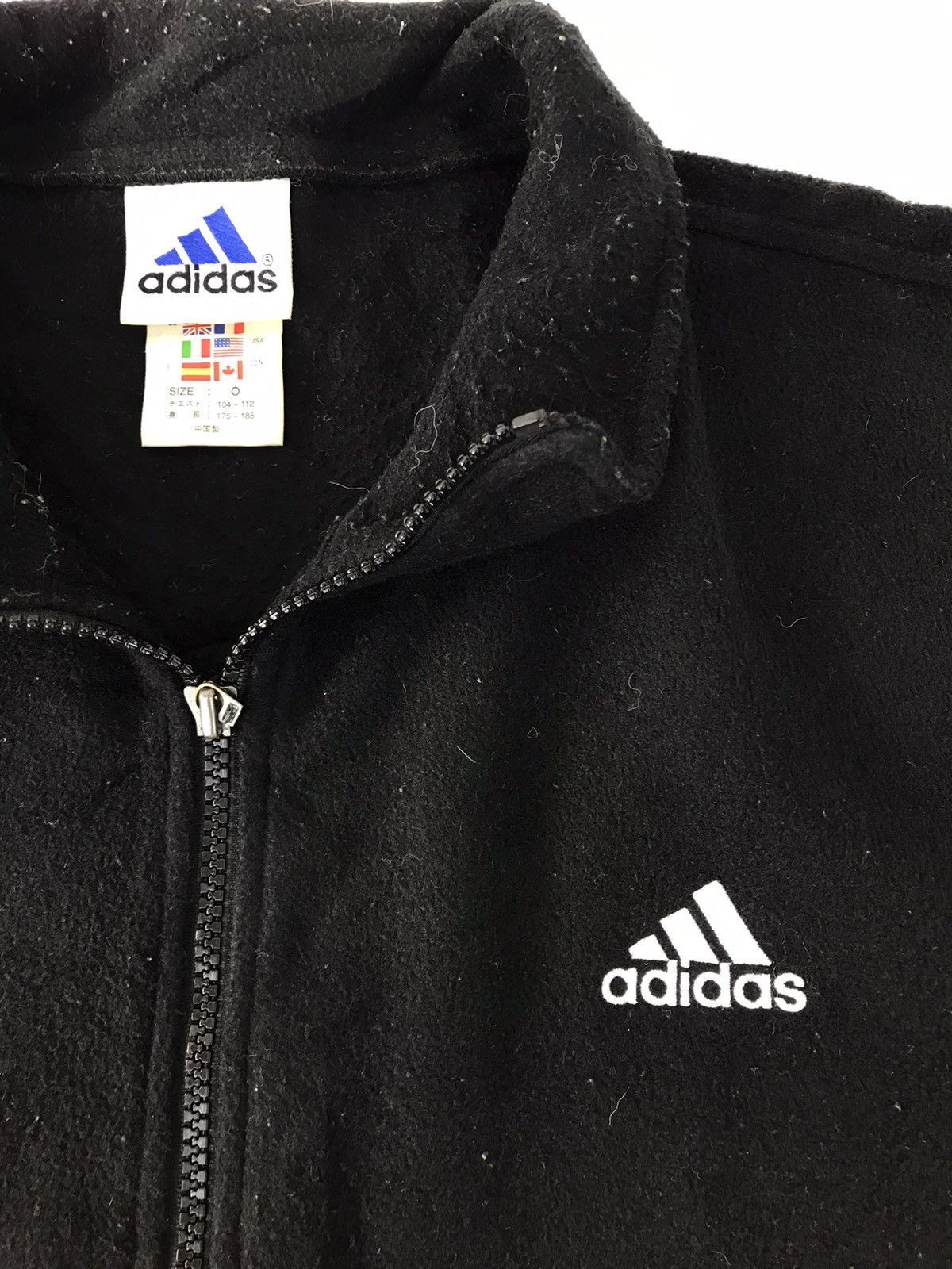 Adidas Adidas Fleece Jacket Brand Big Logo Spell Out Size US XXL / EU 58 / 5 - 2 Thumbnail