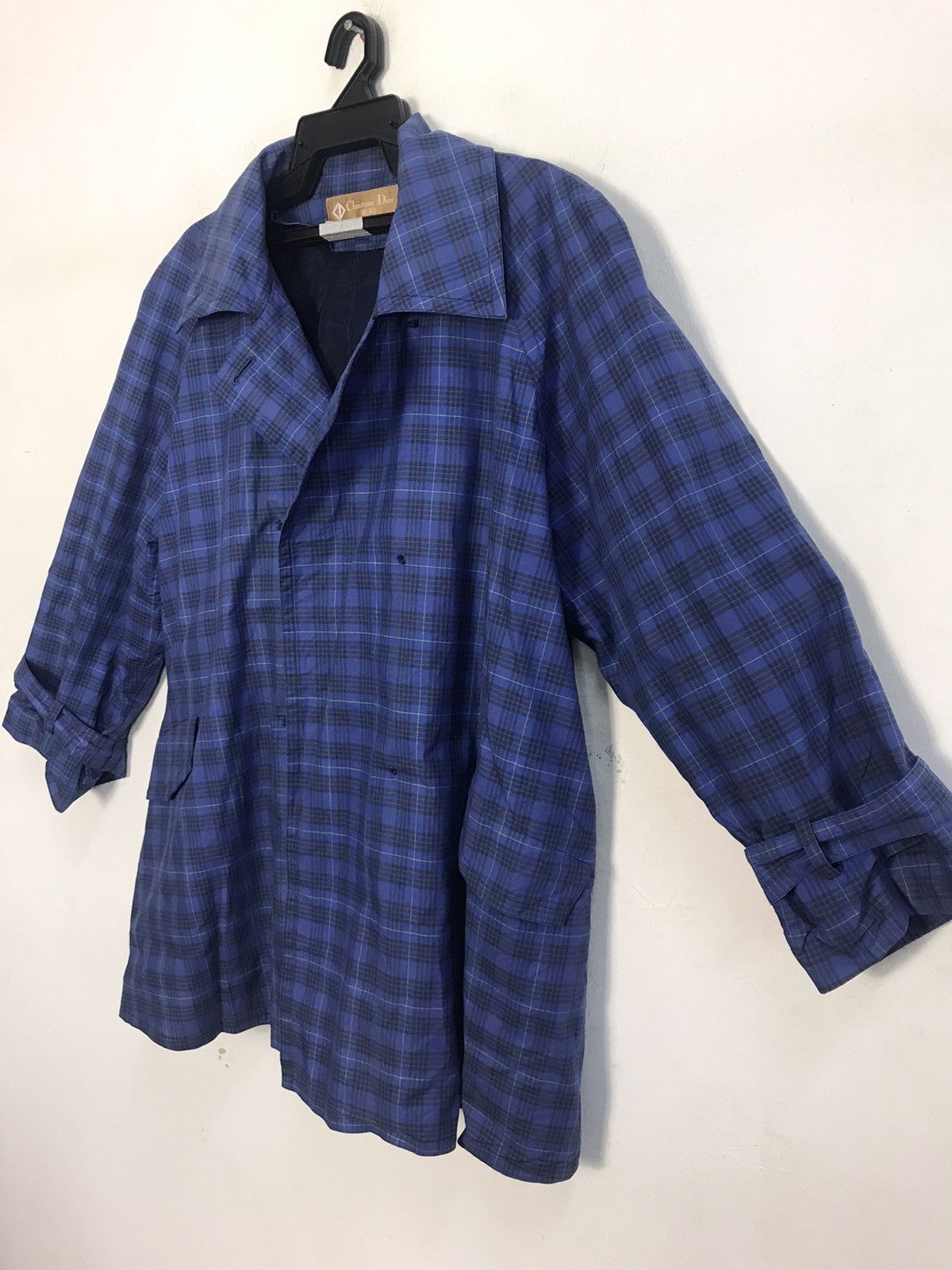 Christian Dior Monsieur Christian Dior Sports Trench Coat Checked Double Breasted Size US XL / EU 56 / 4 - 4 Thumbnail