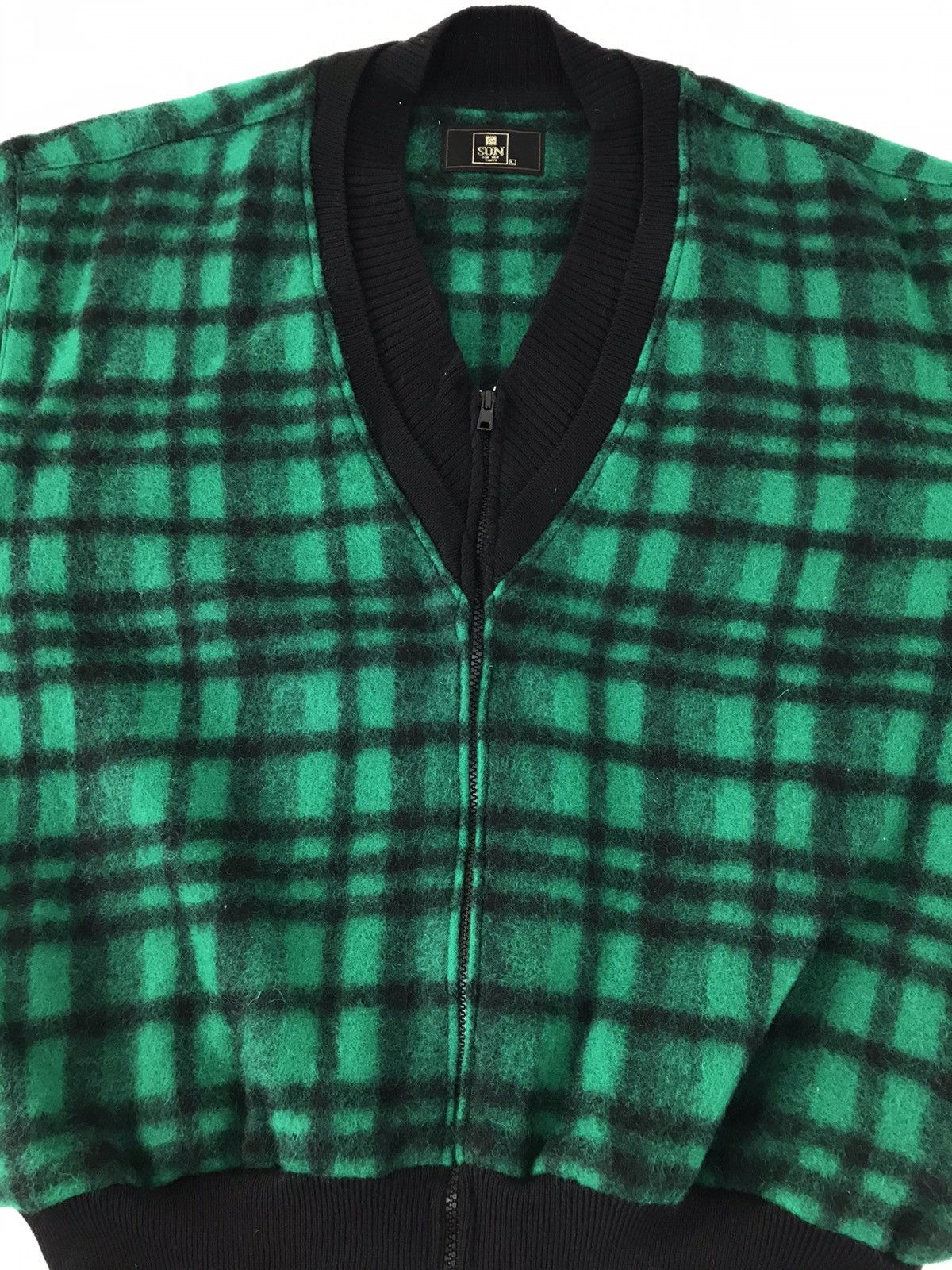 Japanese Brand Sun For Men Tokyo Fleece Jumper Plaid Checked K491j Size US L / EU 52-54 / 3 - 2 Thumbnail