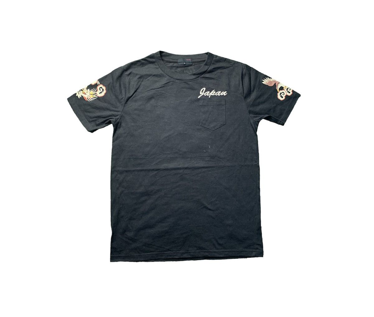 Japanese Brand Lap Wing Dragon Concept Suka Art Pocket Tee Size US M / EU 48-50 / 2 - 2 Thumbnail