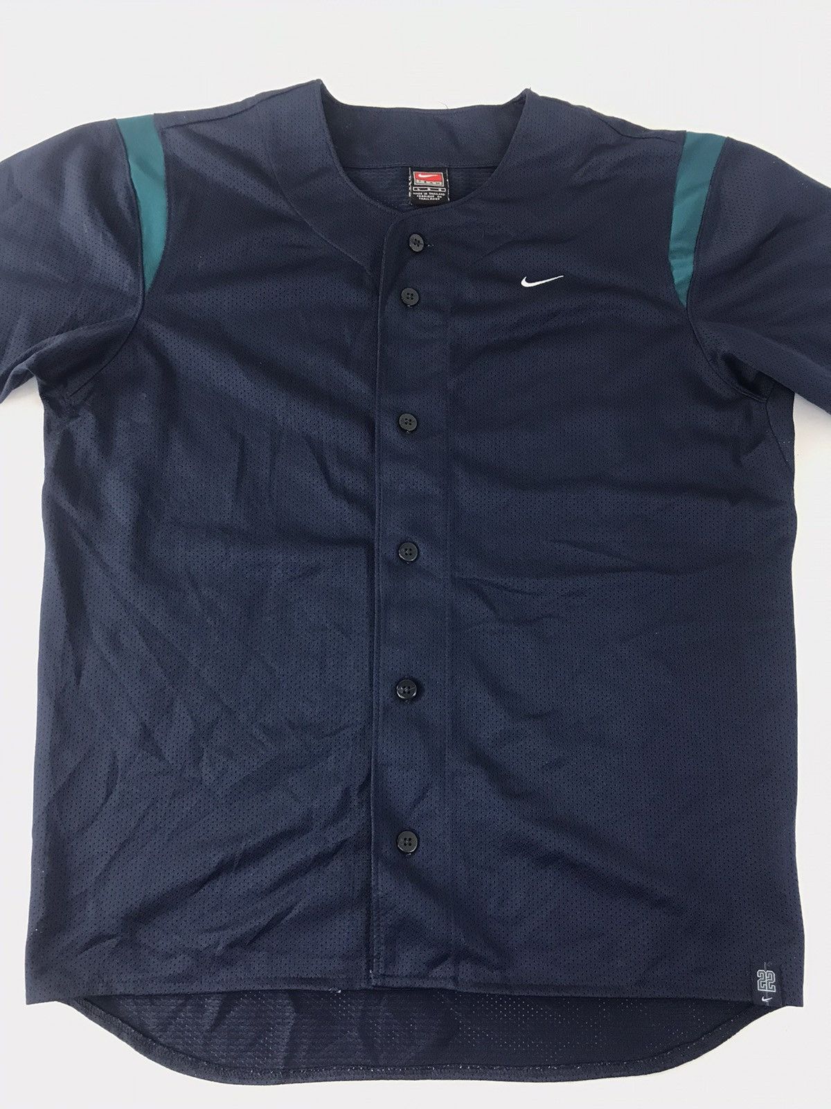 Nike Nike Team Baseball Button Simple Jerseys T-shirt Tee Size US XL / EU 56 / 4 - 3 Thumbnail