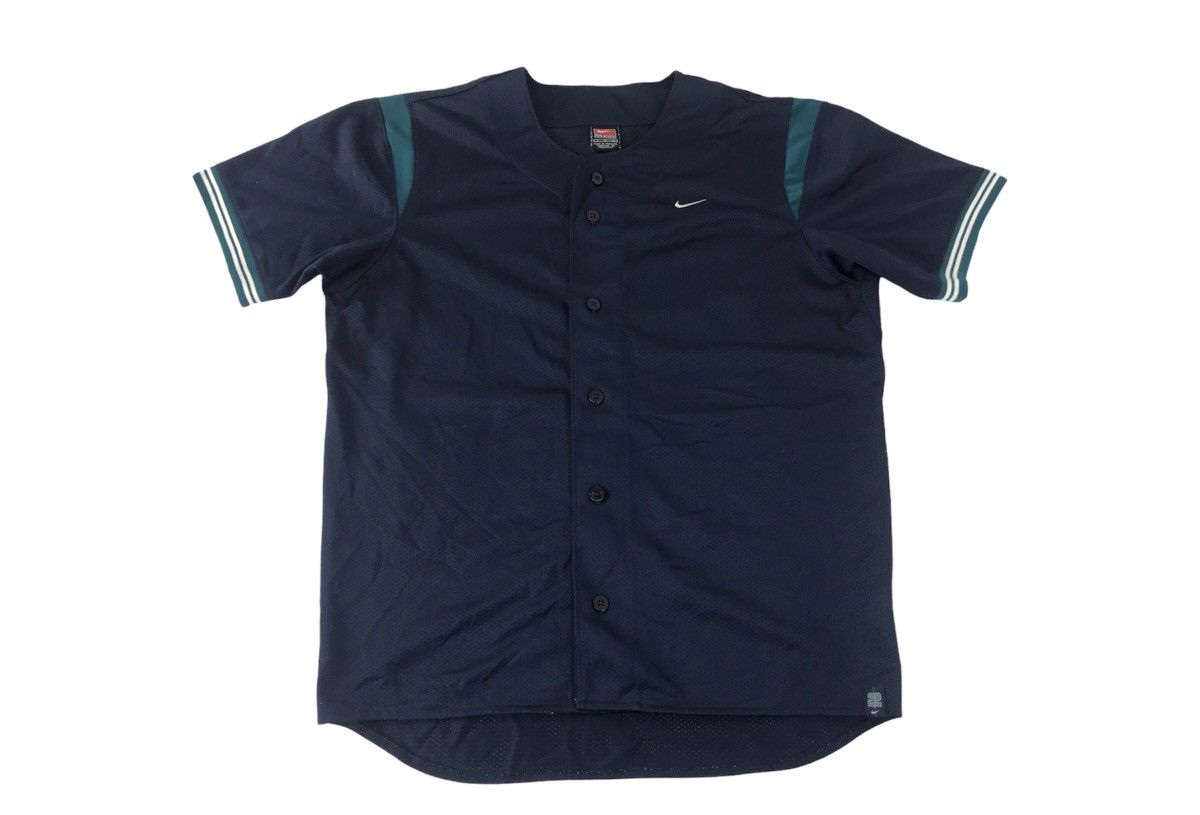 Nike Nike Team Baseball Button Simple Jerseys T-shirt Tee