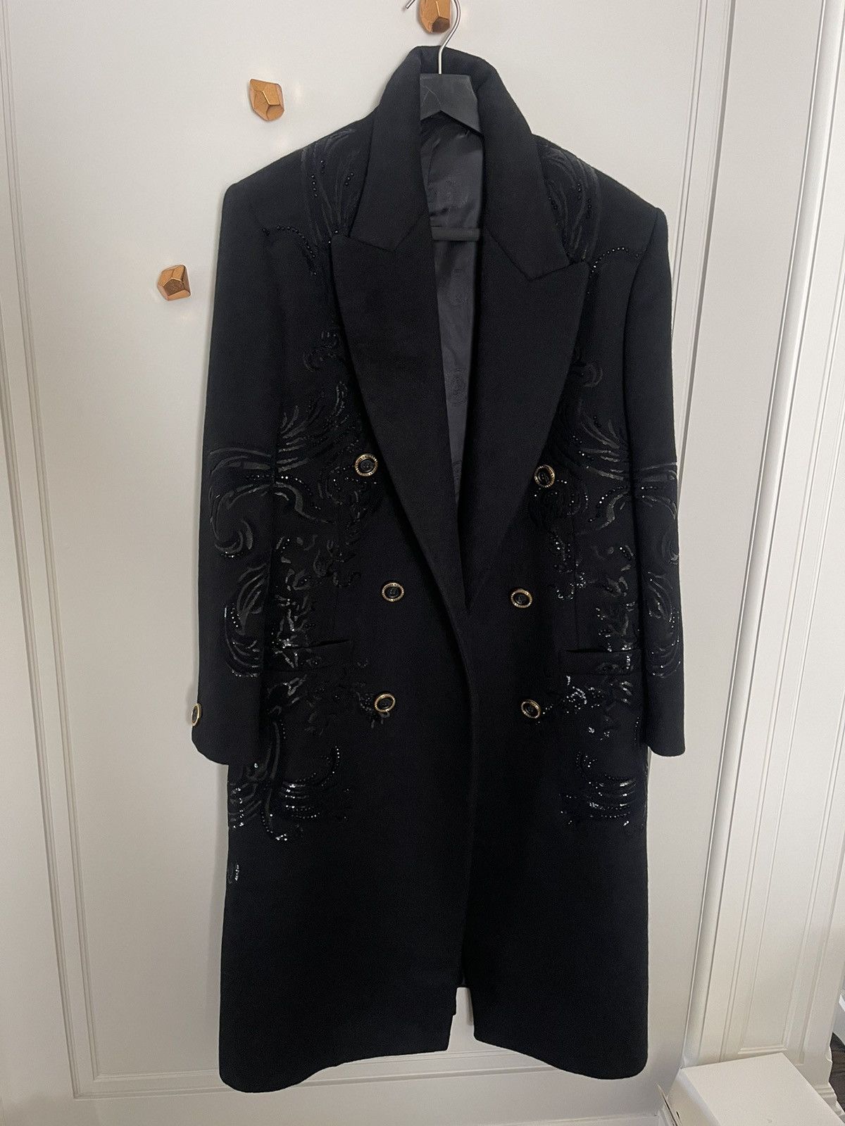 Versace coat size 48